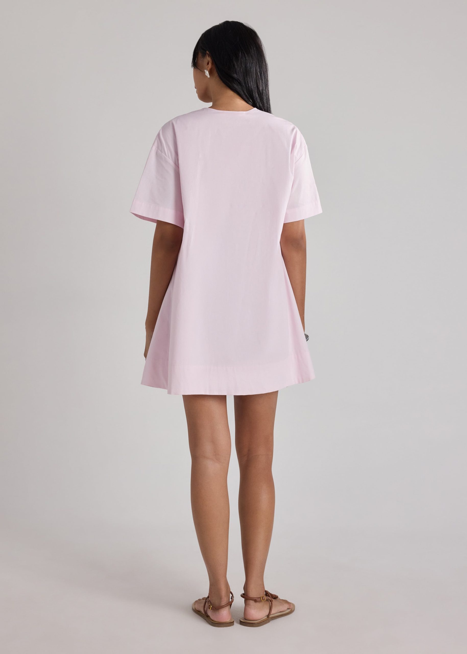 Cotton Pintuck Mini Dress - Image 9