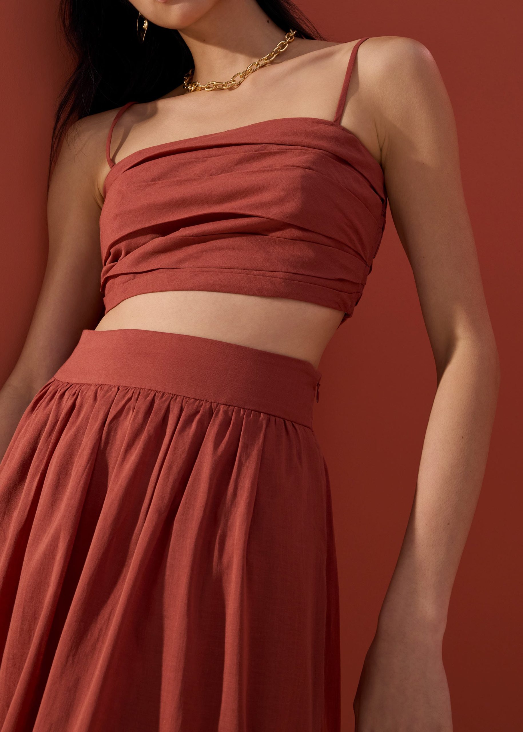 Cotton Camisole Top in Desert Haze - Image 12