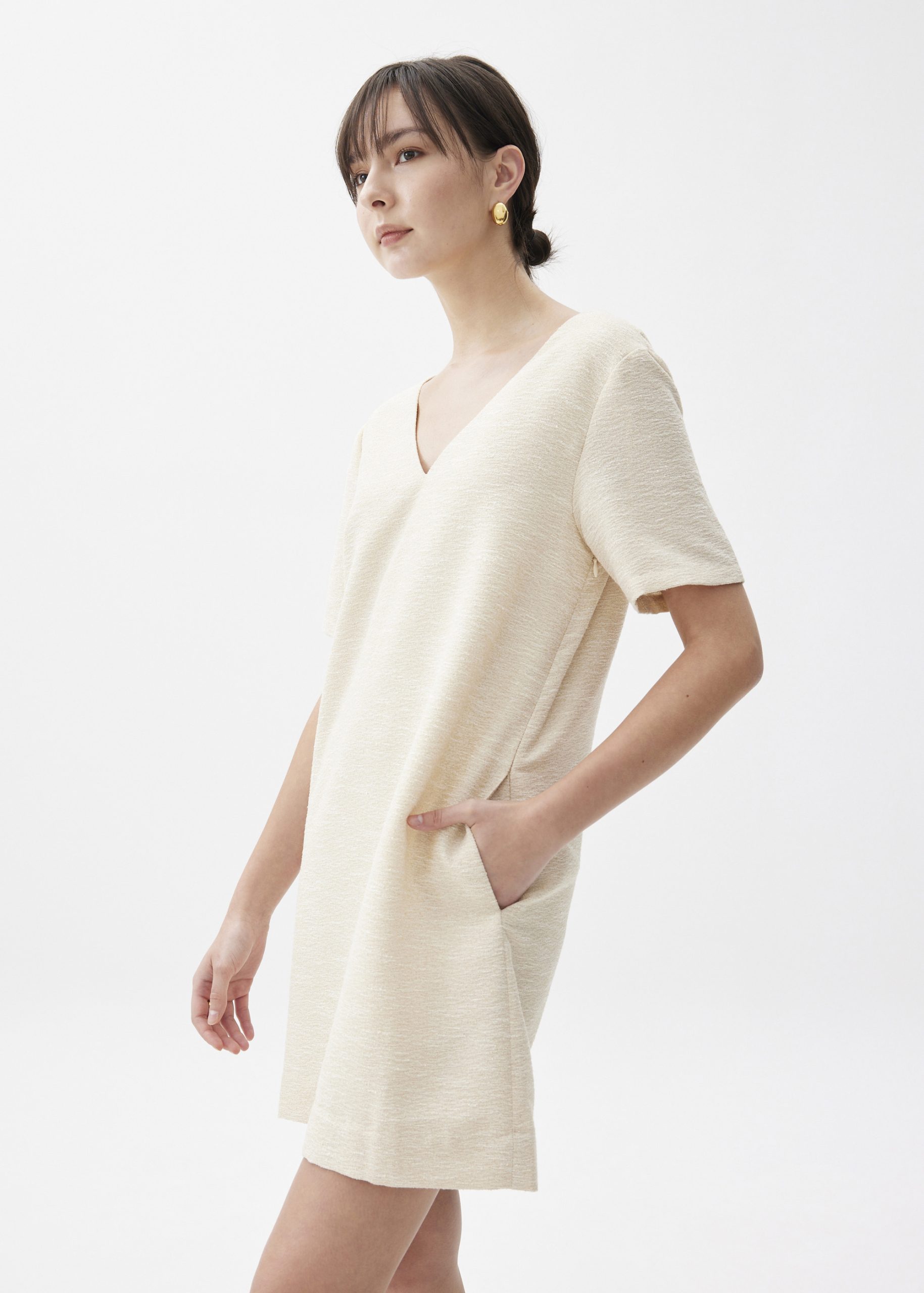 Tweed Shift Mini Dress - Image 6