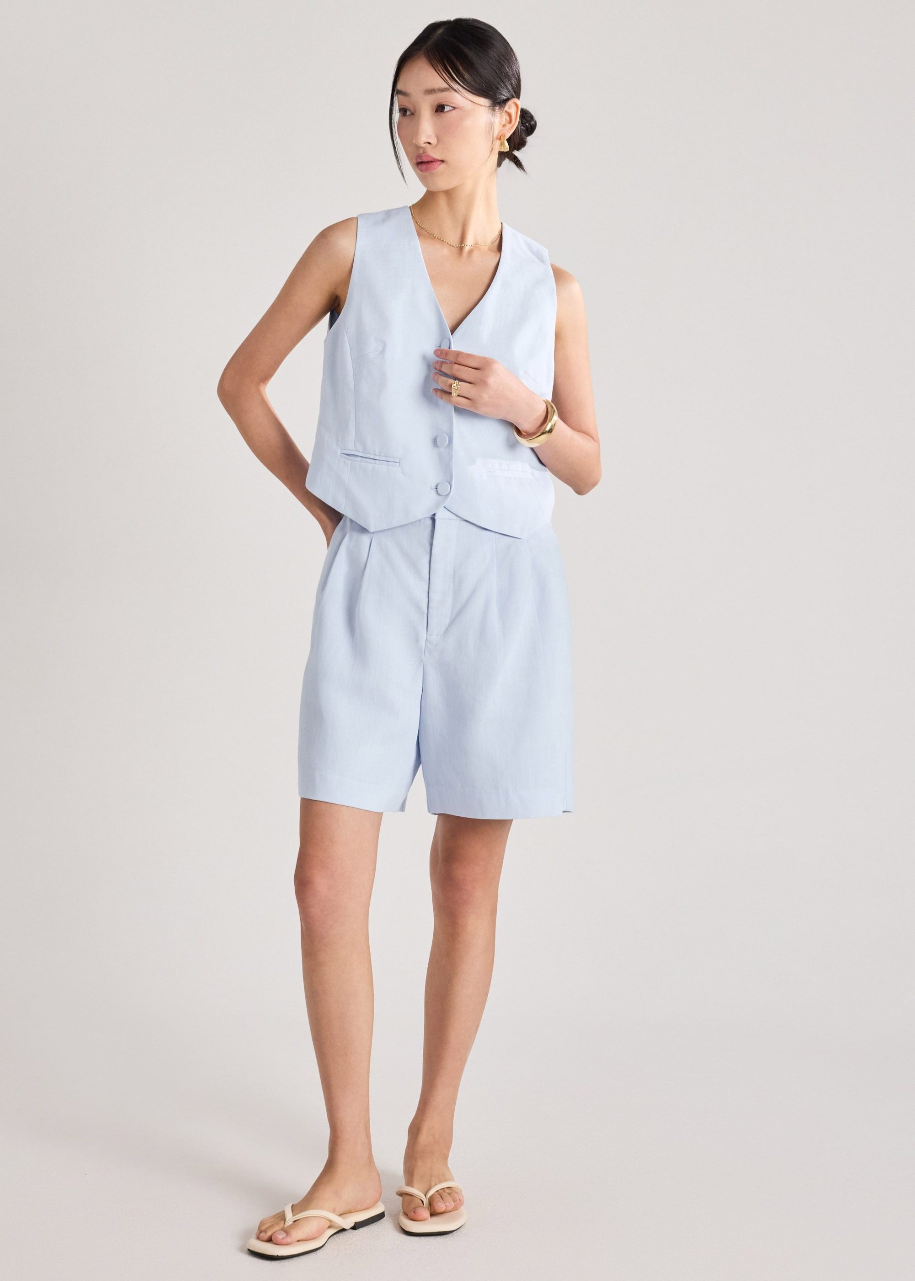 Yuna Premium Linen Vest - Image 17
