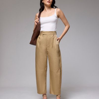 High Waist Barrel Pants