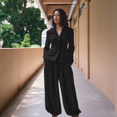 Cuffed Hem Cocoon Pants