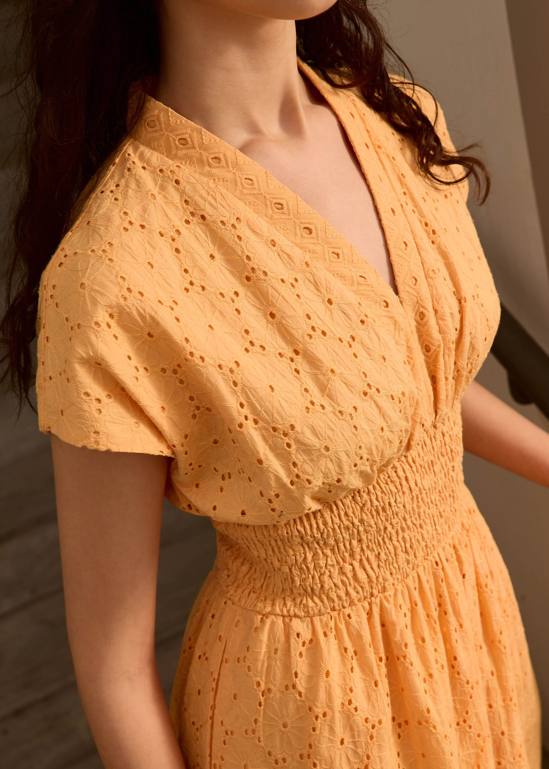 Broderie Fit & Flare Midi Dress - Image 8