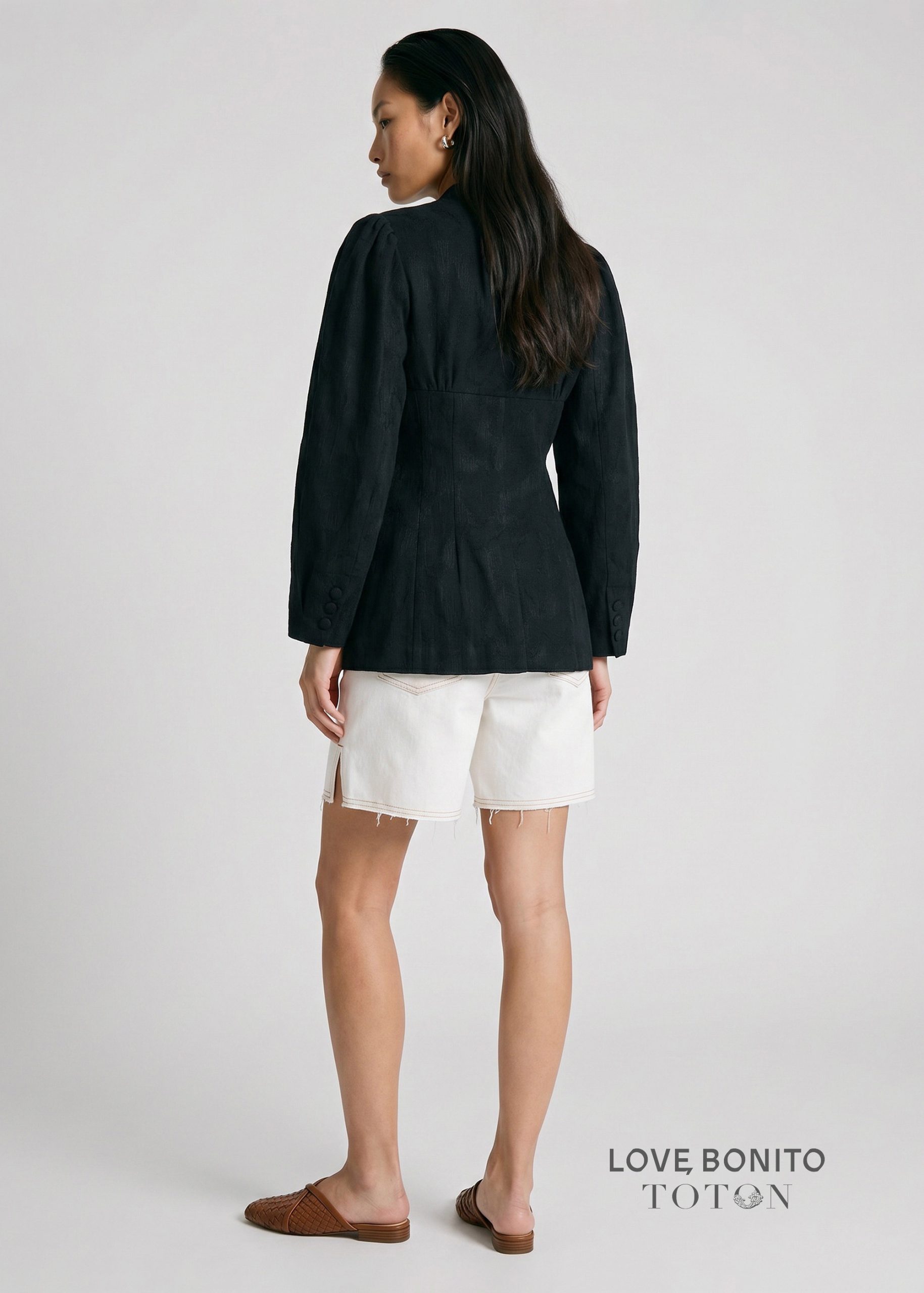 Love, Bonito x TOTON RuchedReady® Lace Blazer - Image 4