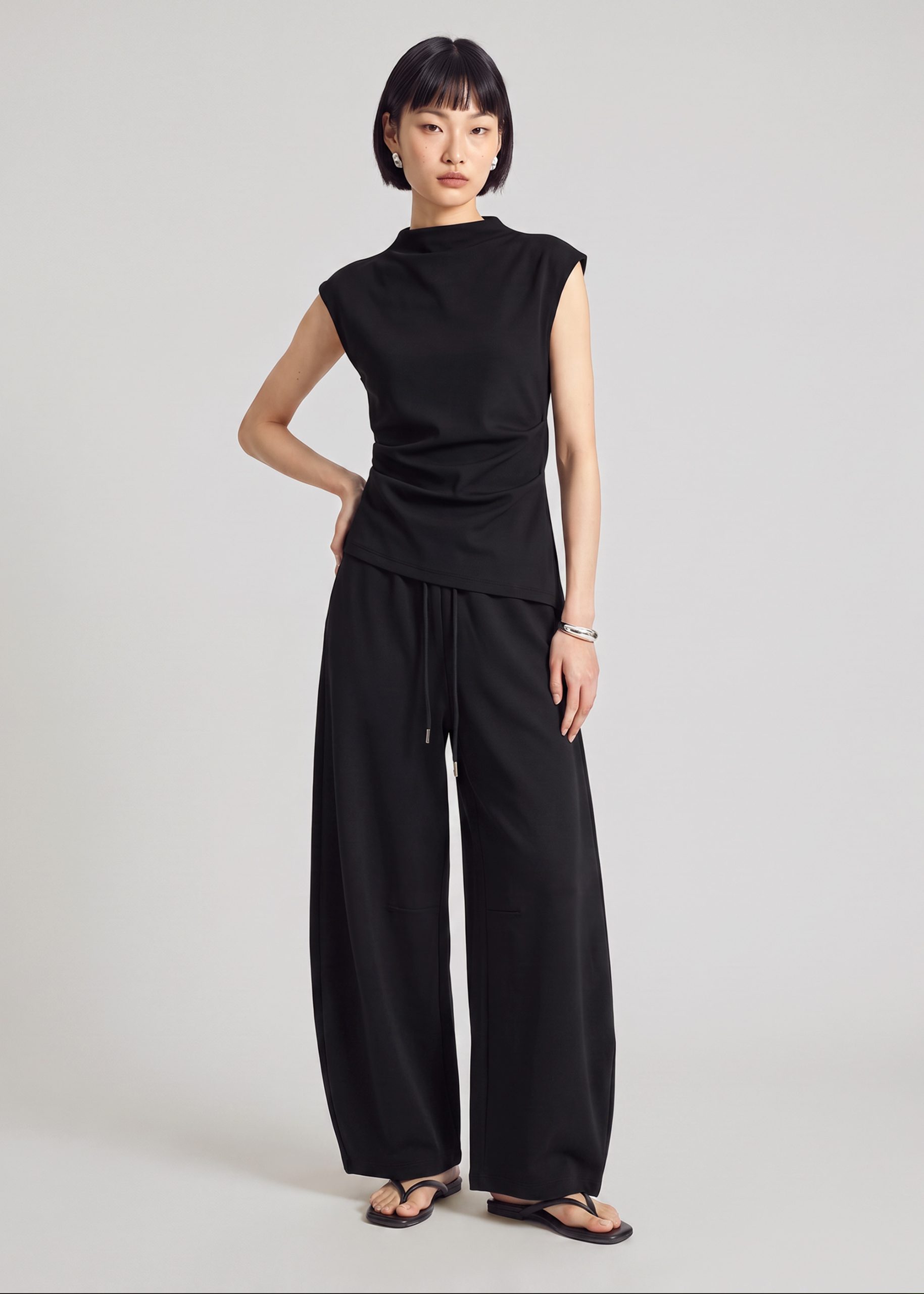 Neoprene Mock Neck Top - Image 8