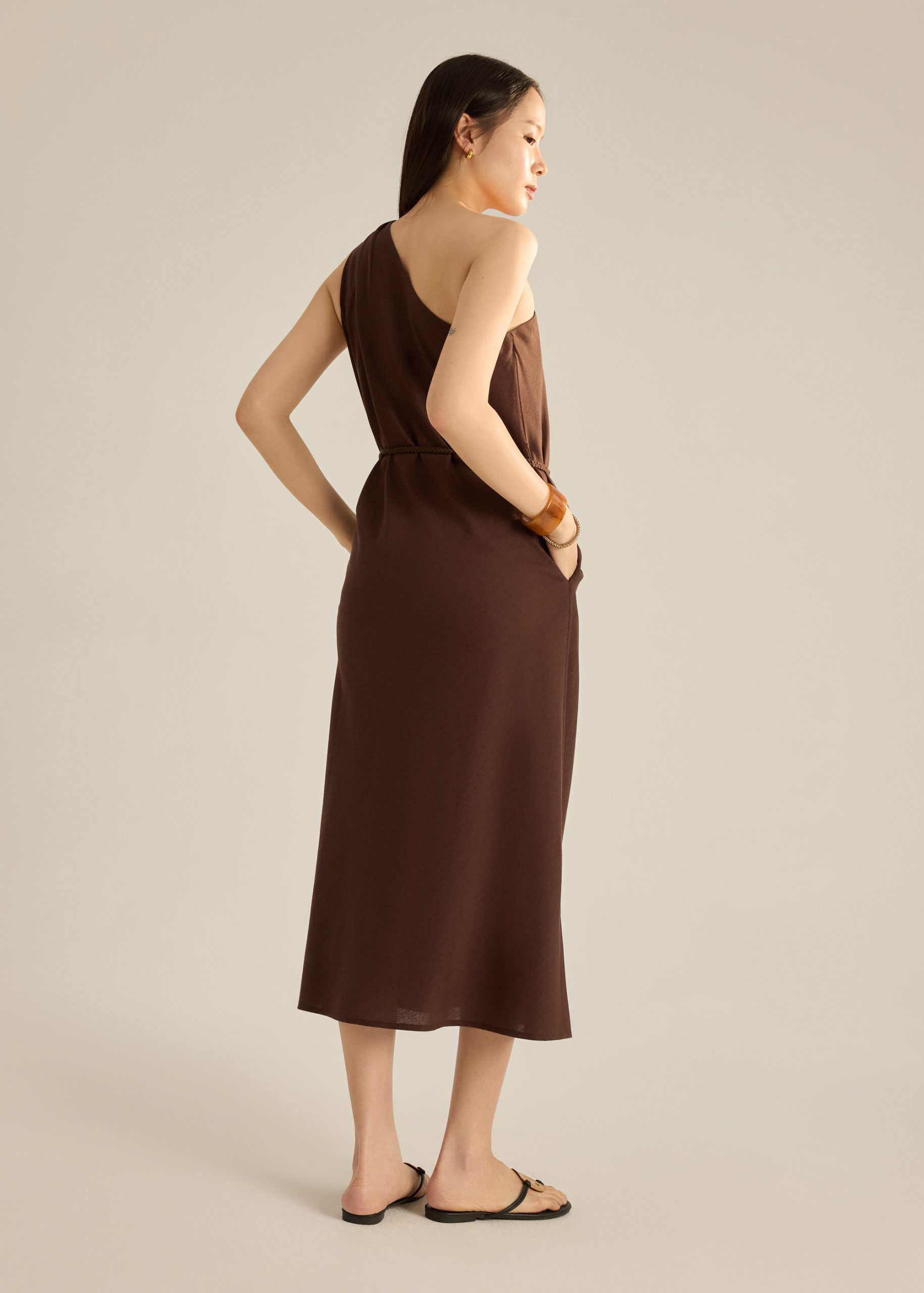 Toga Maxi Dress With Sash Tie - Image 10