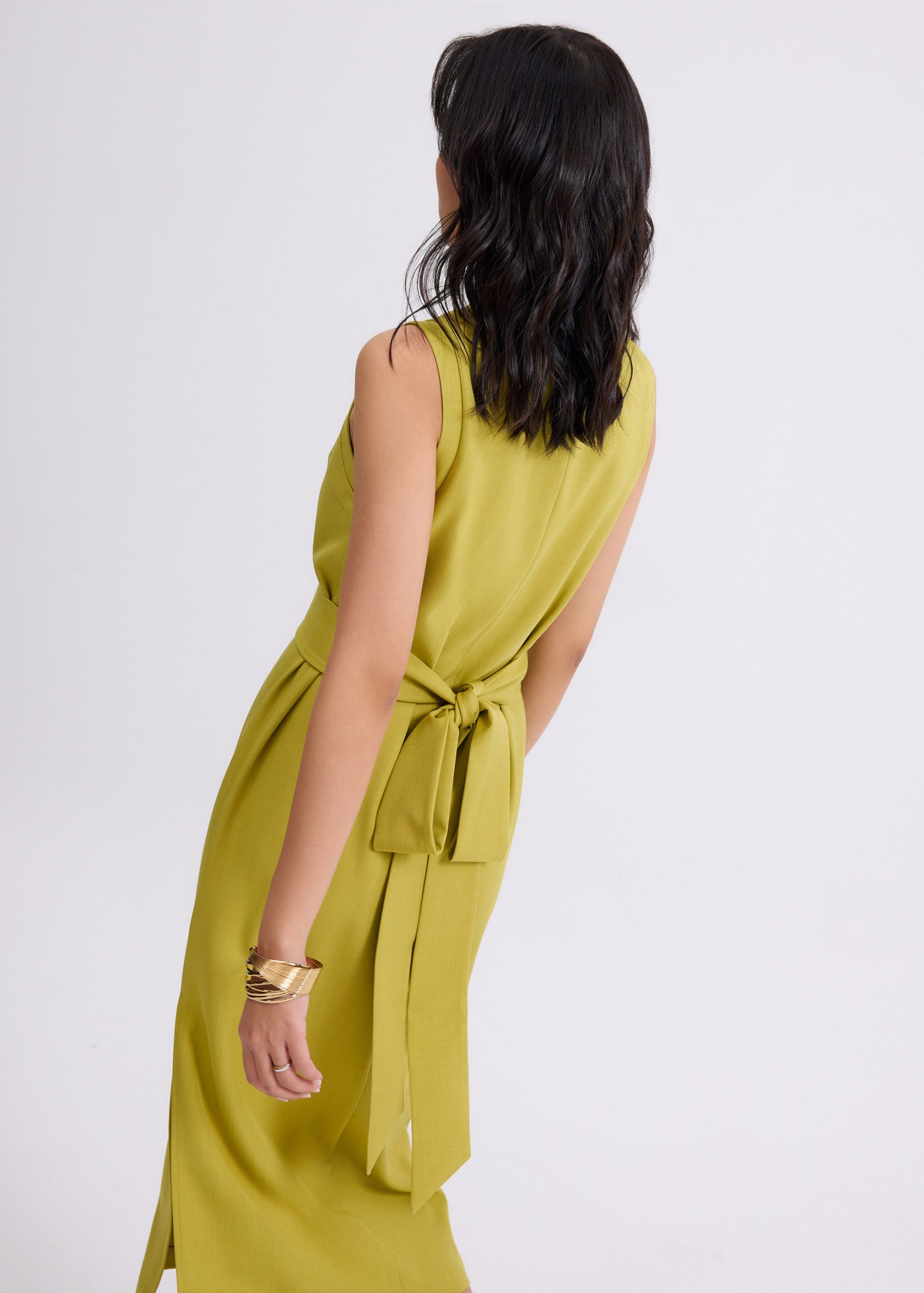 Poppy Round Neck Column Midi Dress - Image 13
