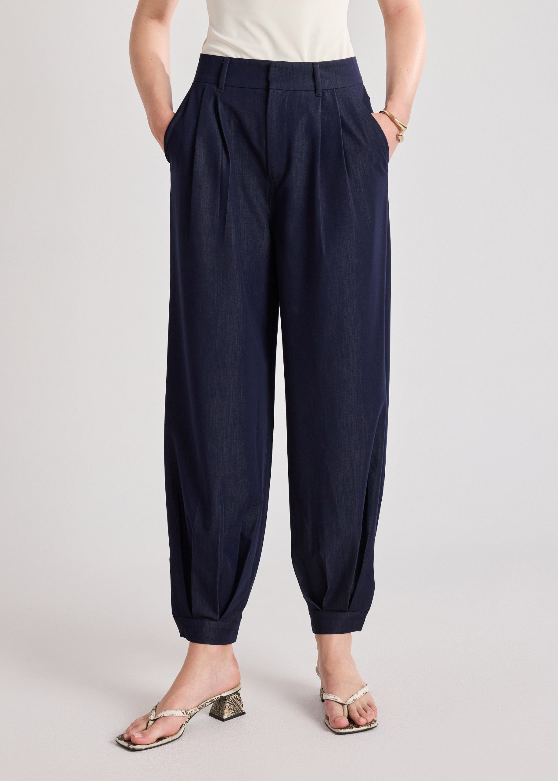 Chambray Balloon Pants - Image 2