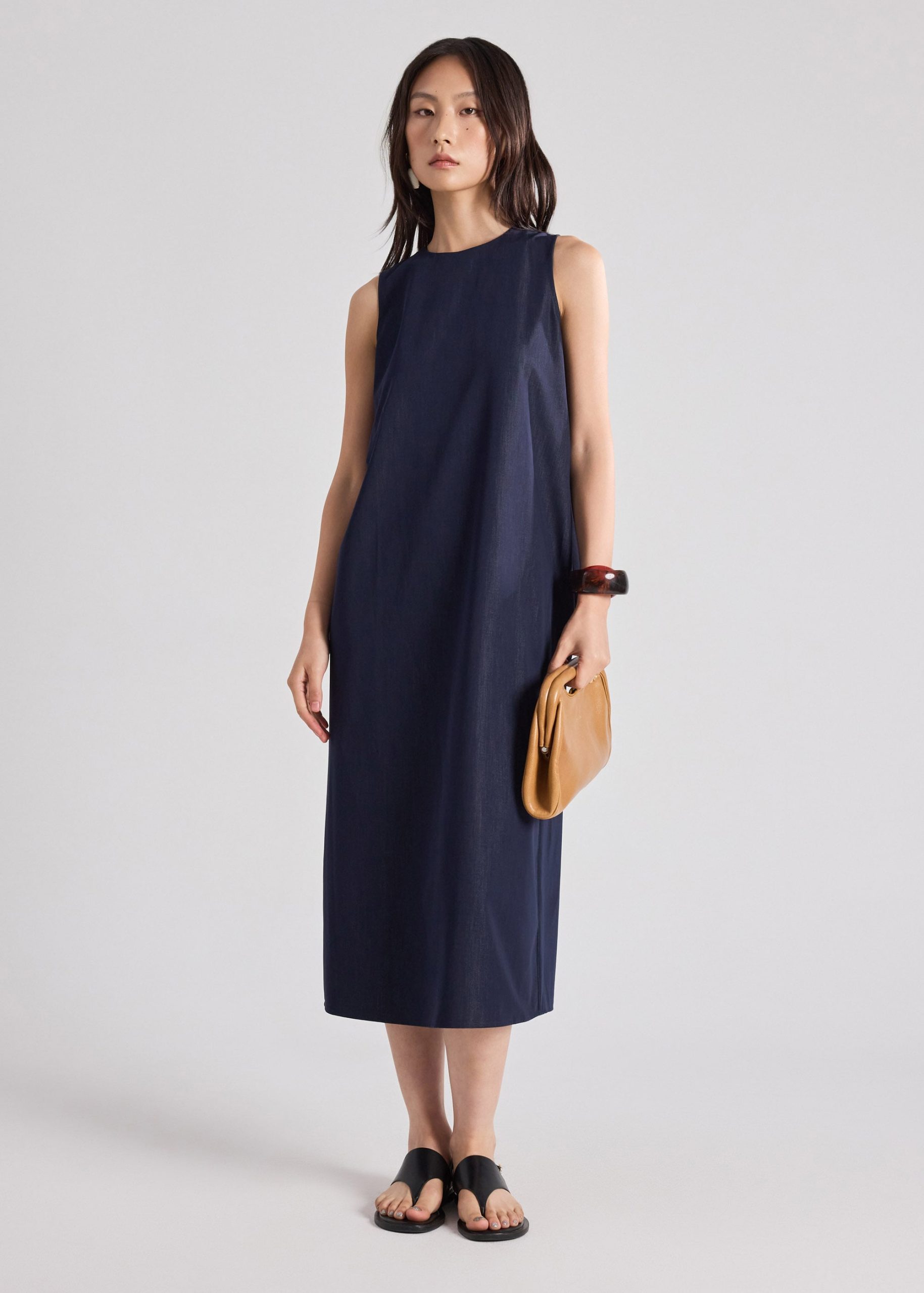 Anitra Chambray Shift Dress