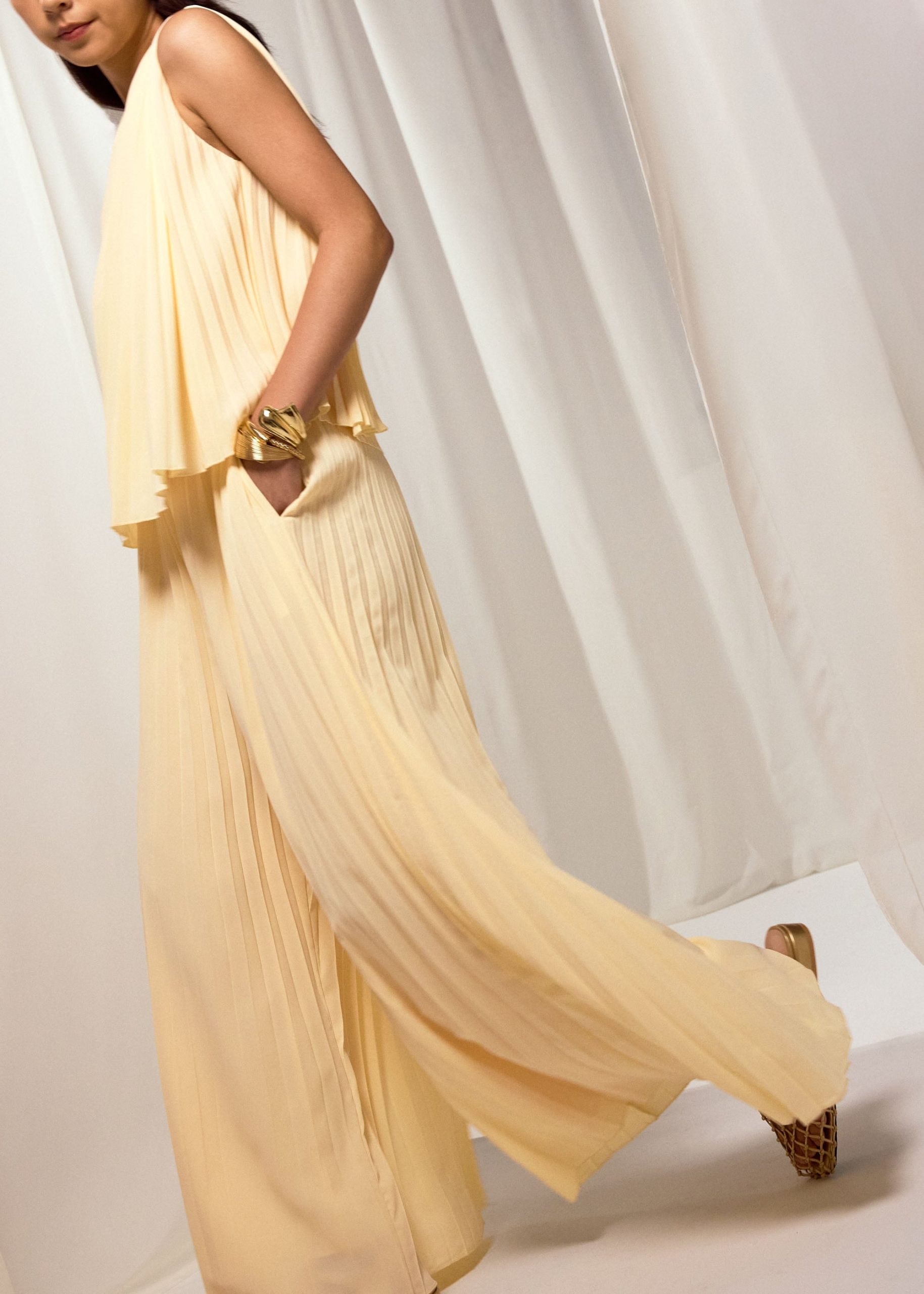 Wei Sunray Pleated Toga Top - Image 17