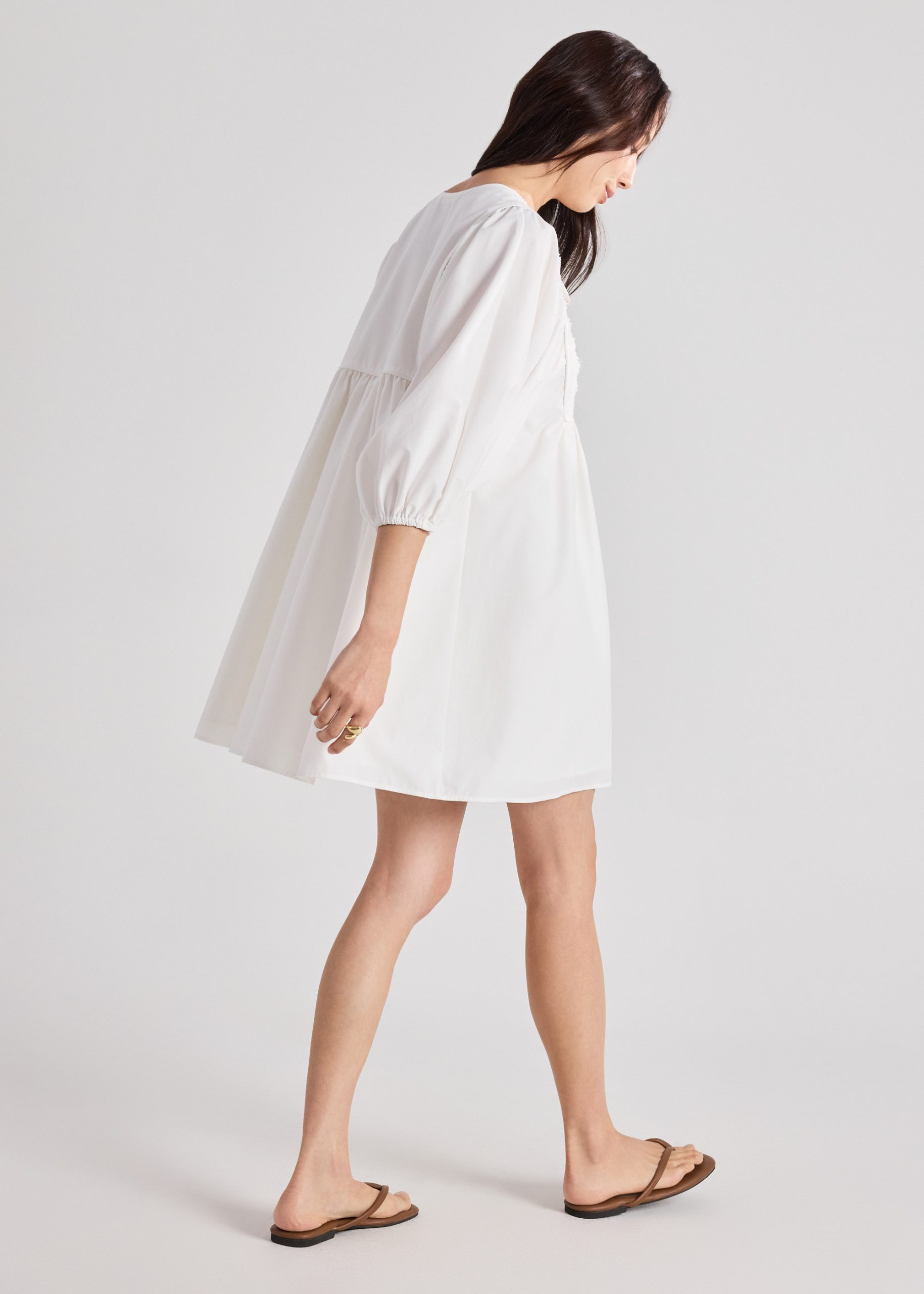 Poplin Babydoll Dress - Image 10