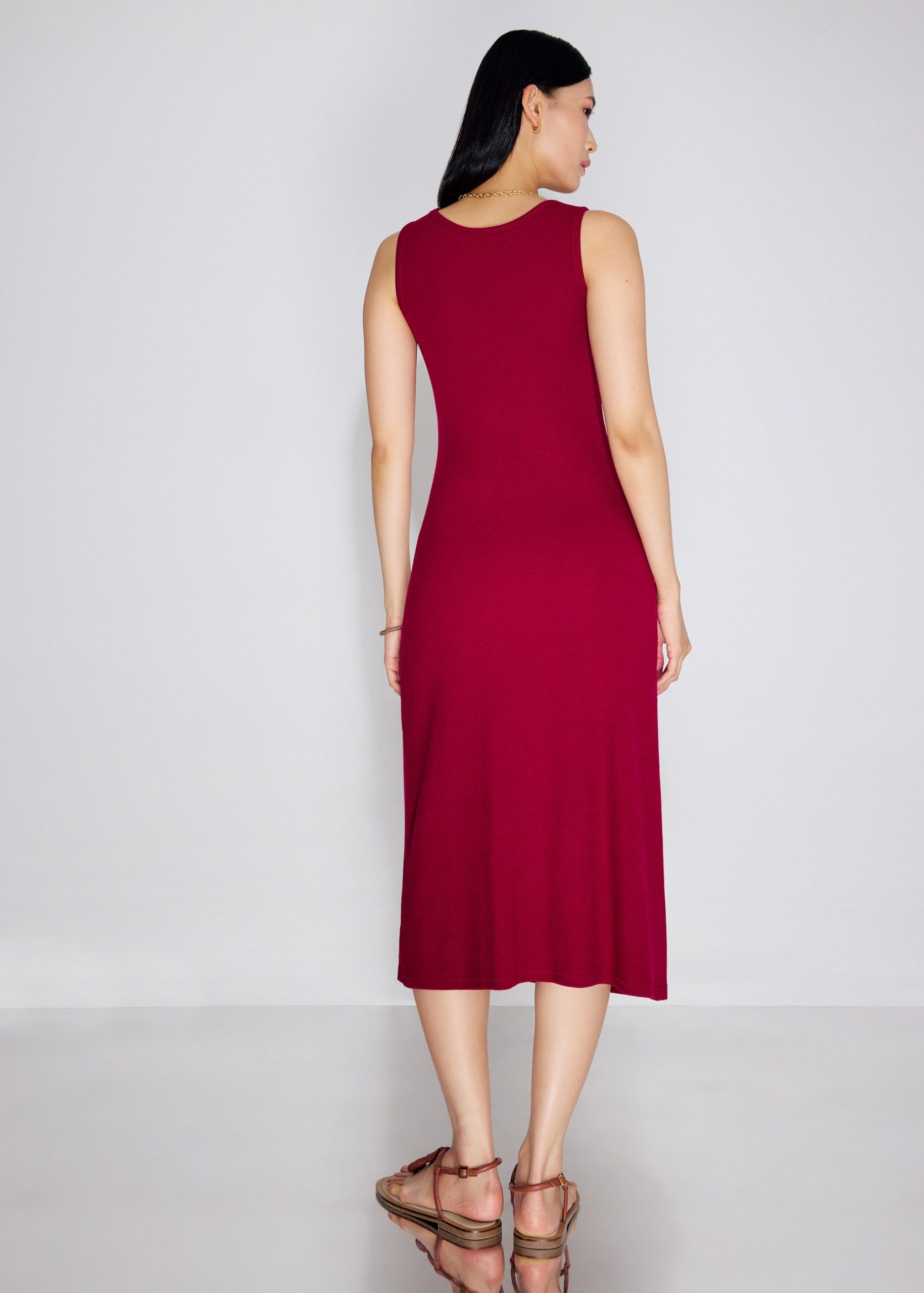 BraFree by LB Jersey Round Neck Column Midaxi Dress - Image 21