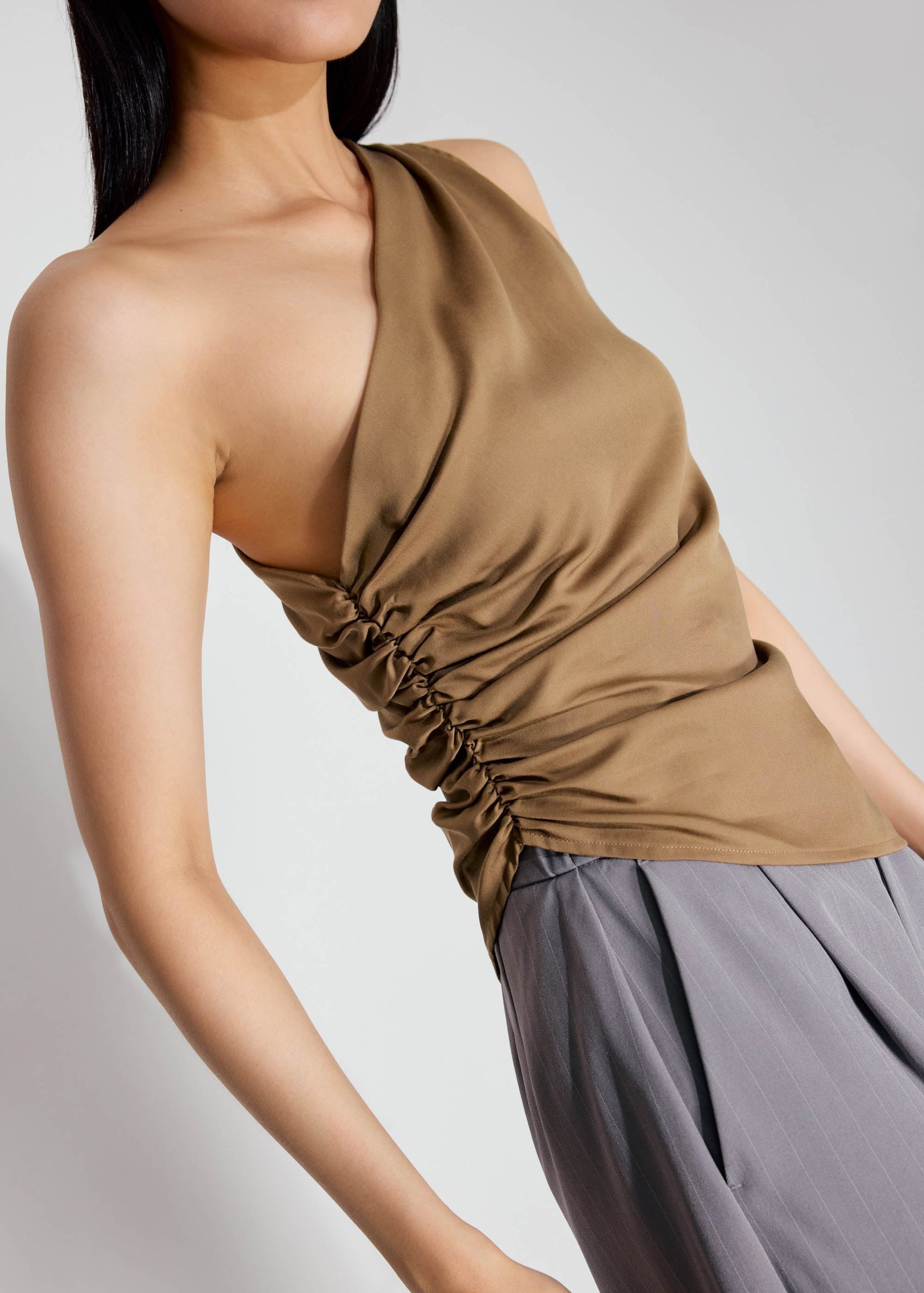 Tencel Ruched Toga Top - Image 7