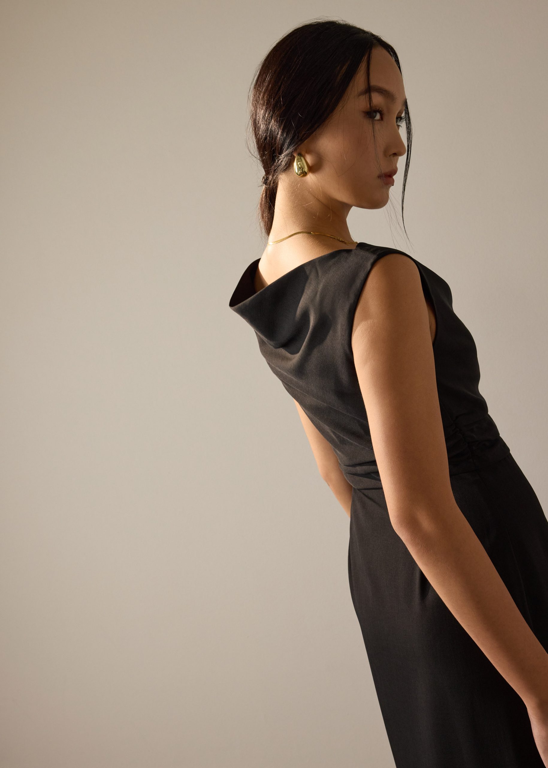 Elaine Multi-way Melange Column Midaxi Dress - Image 7
