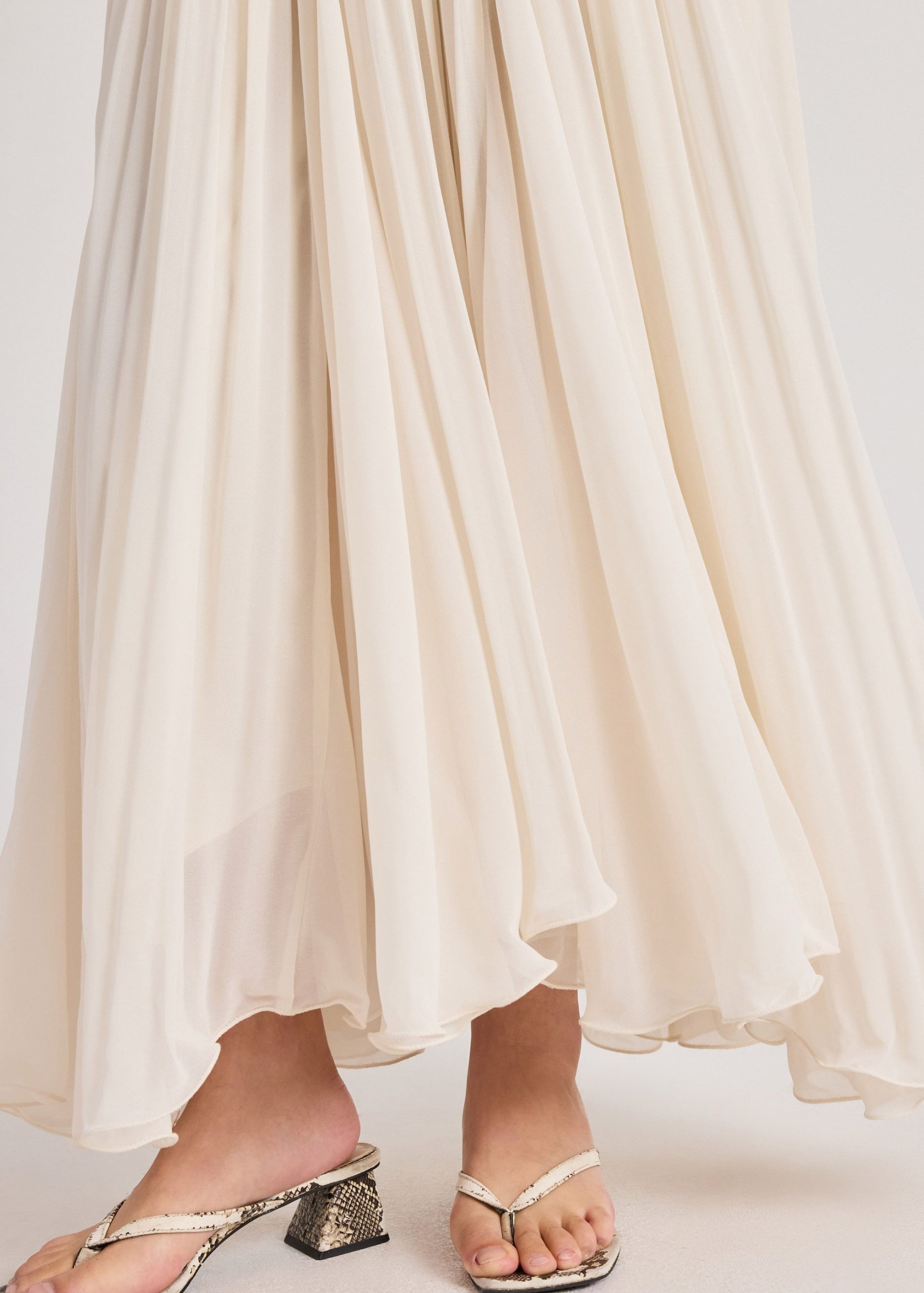 Pleated Fit & Flare Dress - Image 6