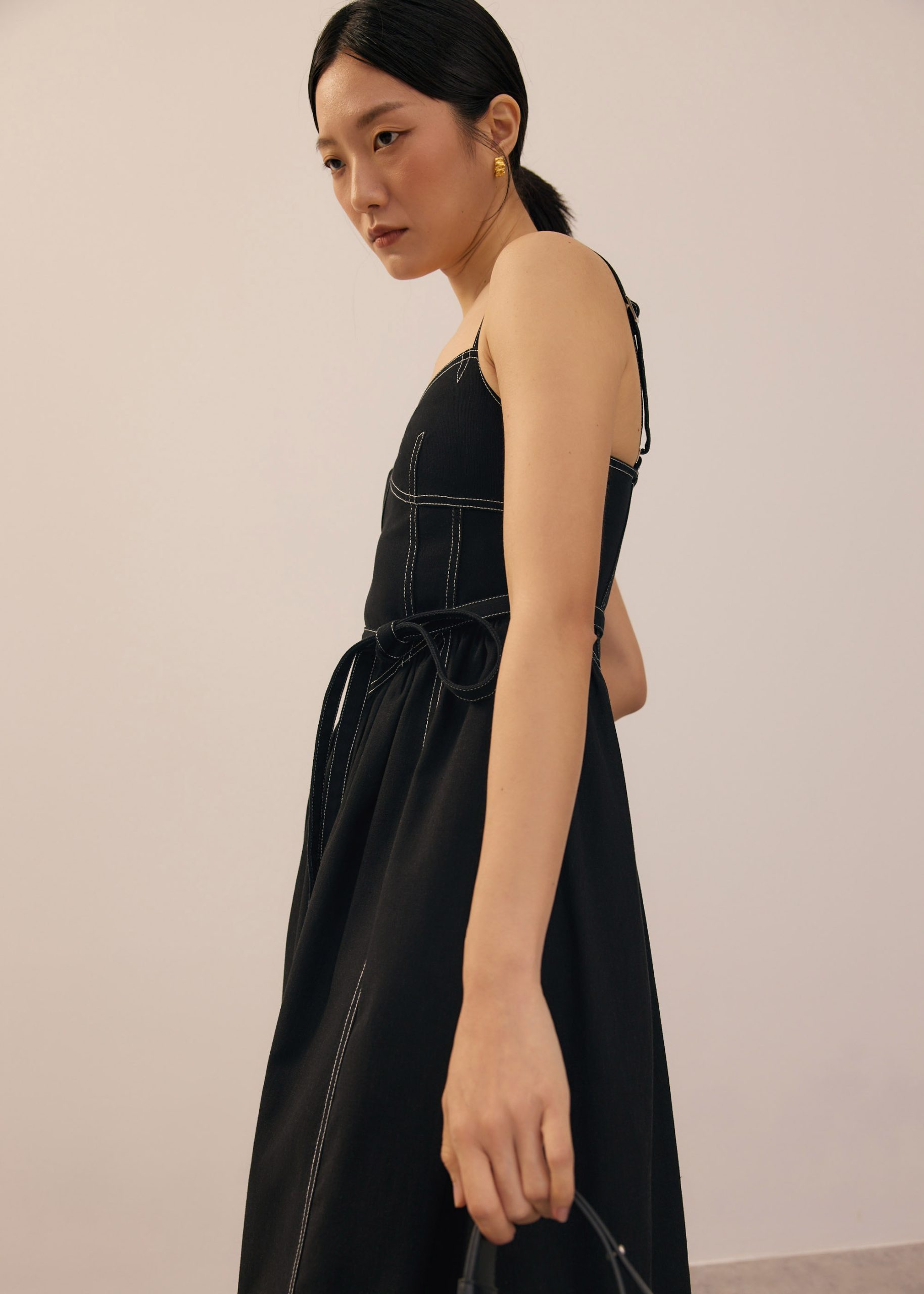 Detachable Sash Sweetheart Fit & Flare Midi Dress - Image 7