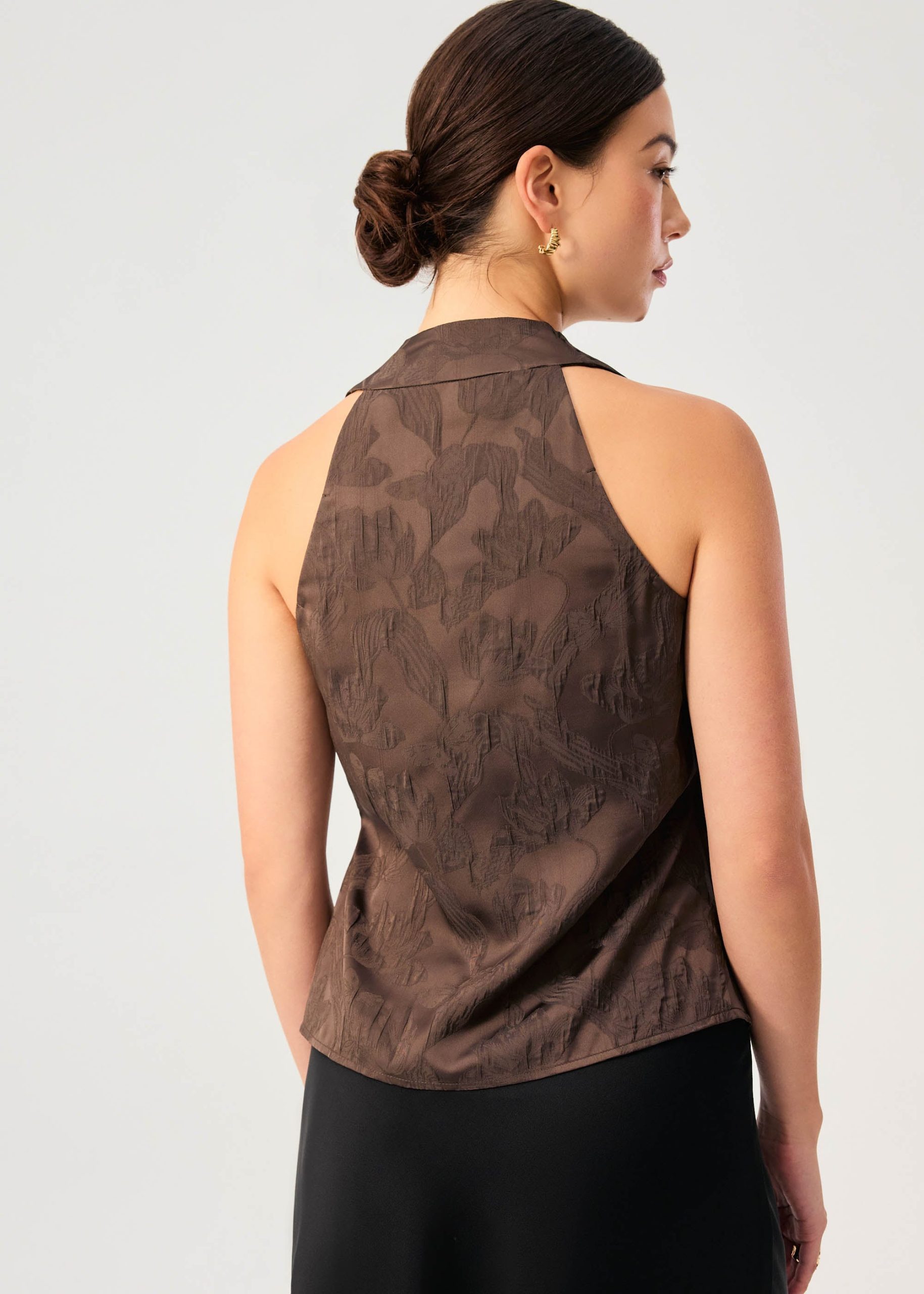 Kareena Front Wrap Satin Top - Image 21