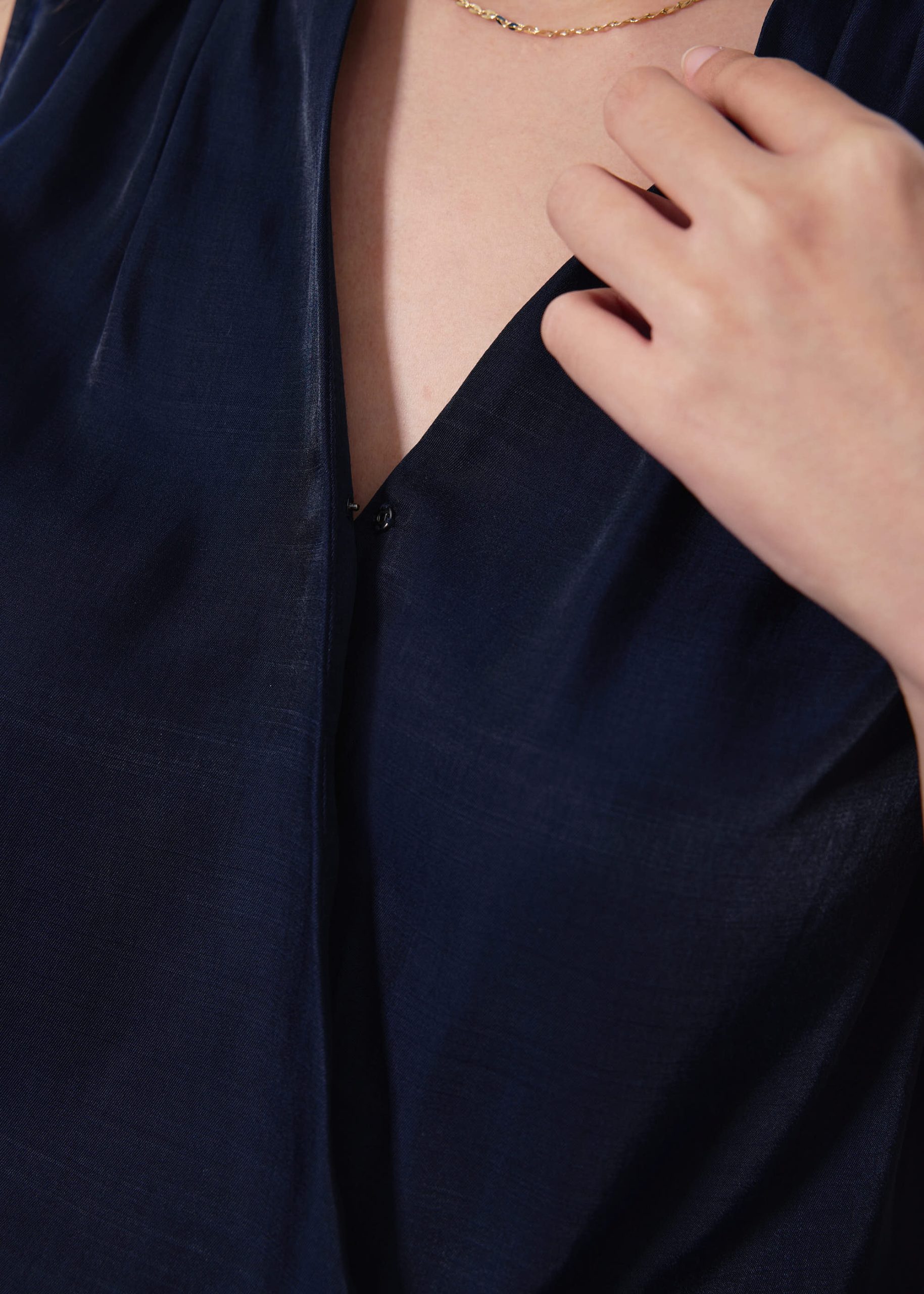 Ada Satin V-neck Wrap Top - Image 11