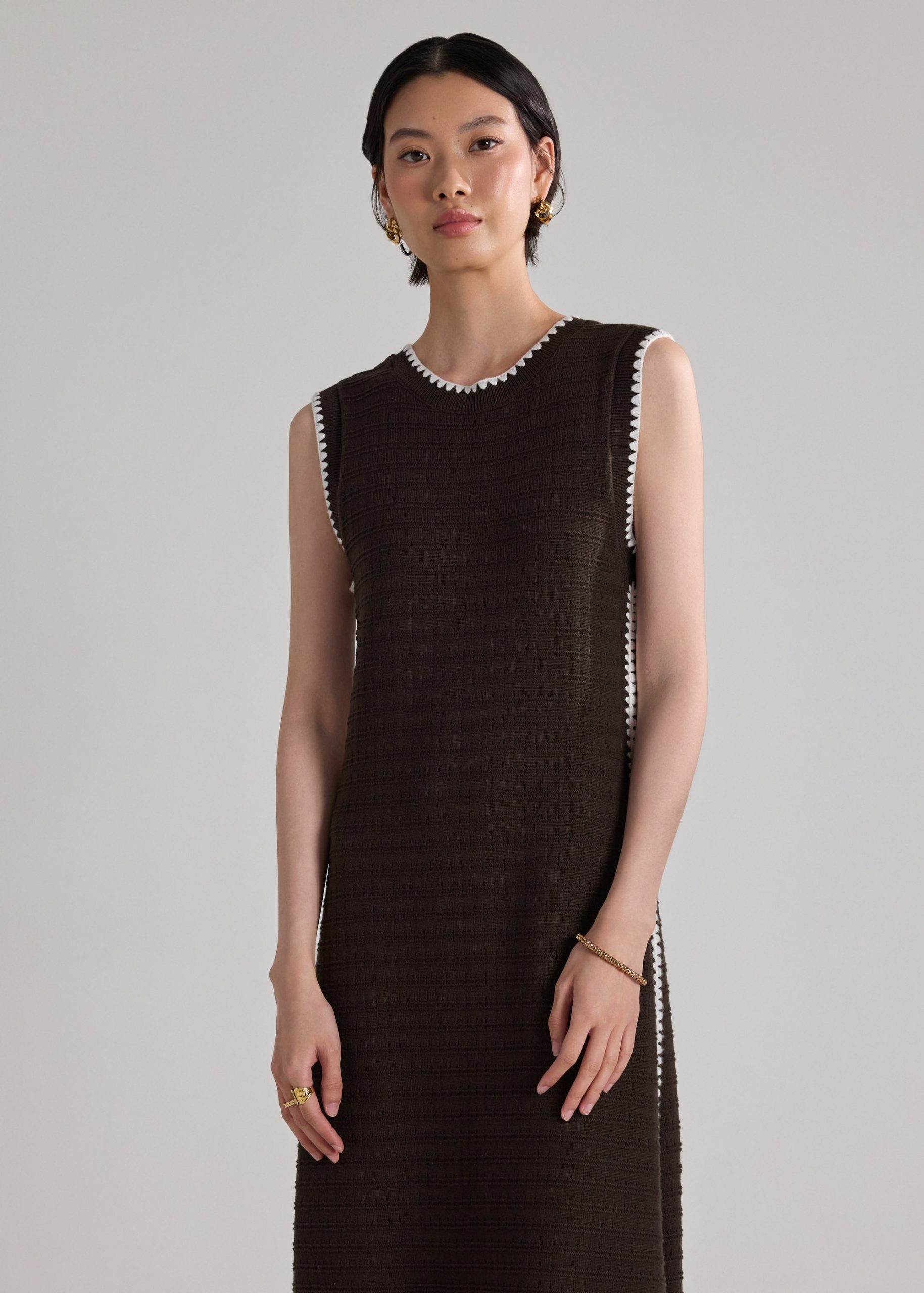Multi-way Blanket Stitch Knit Dress - Image 8