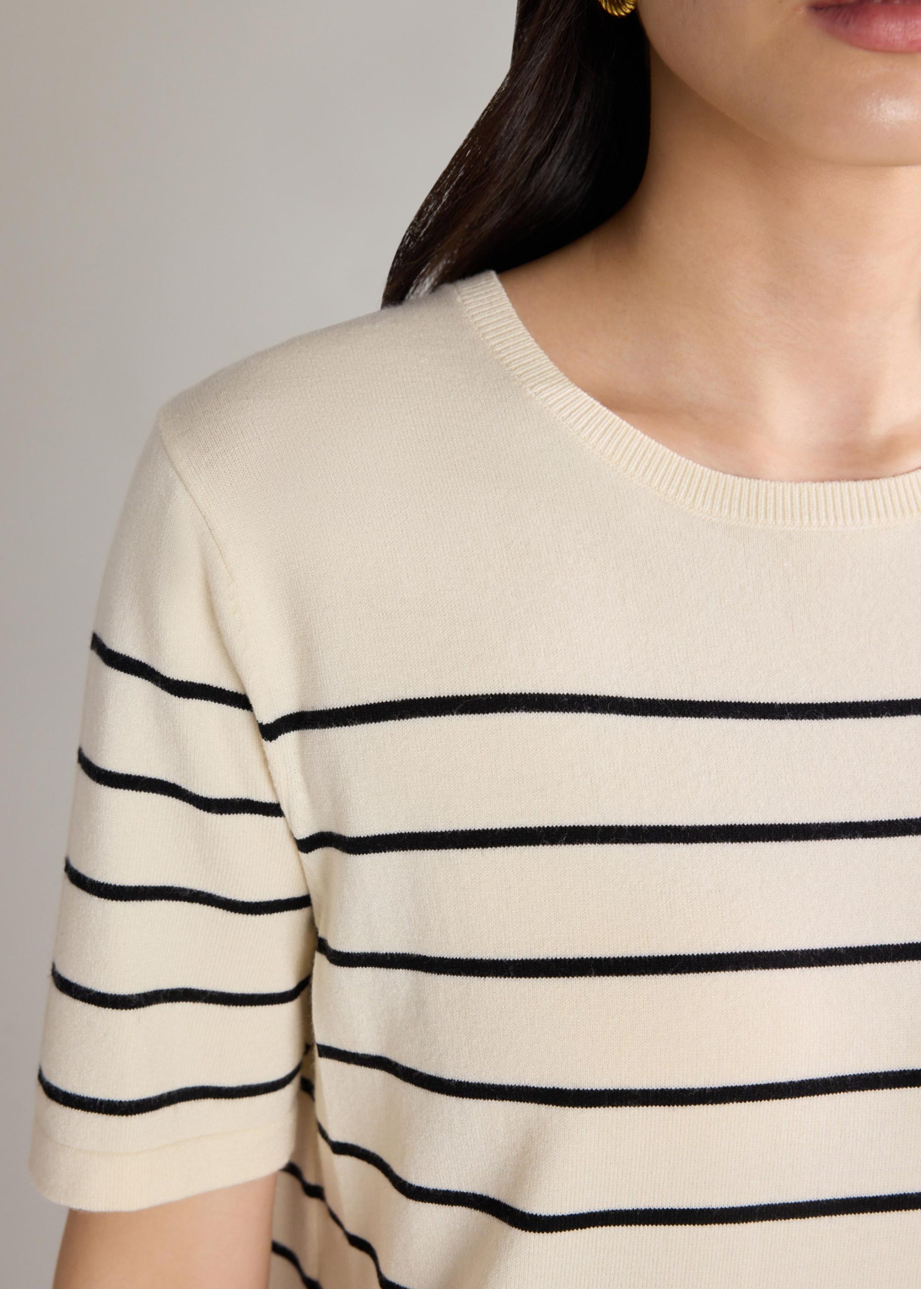 Resa Striped Knit Shift Dress - Image 7