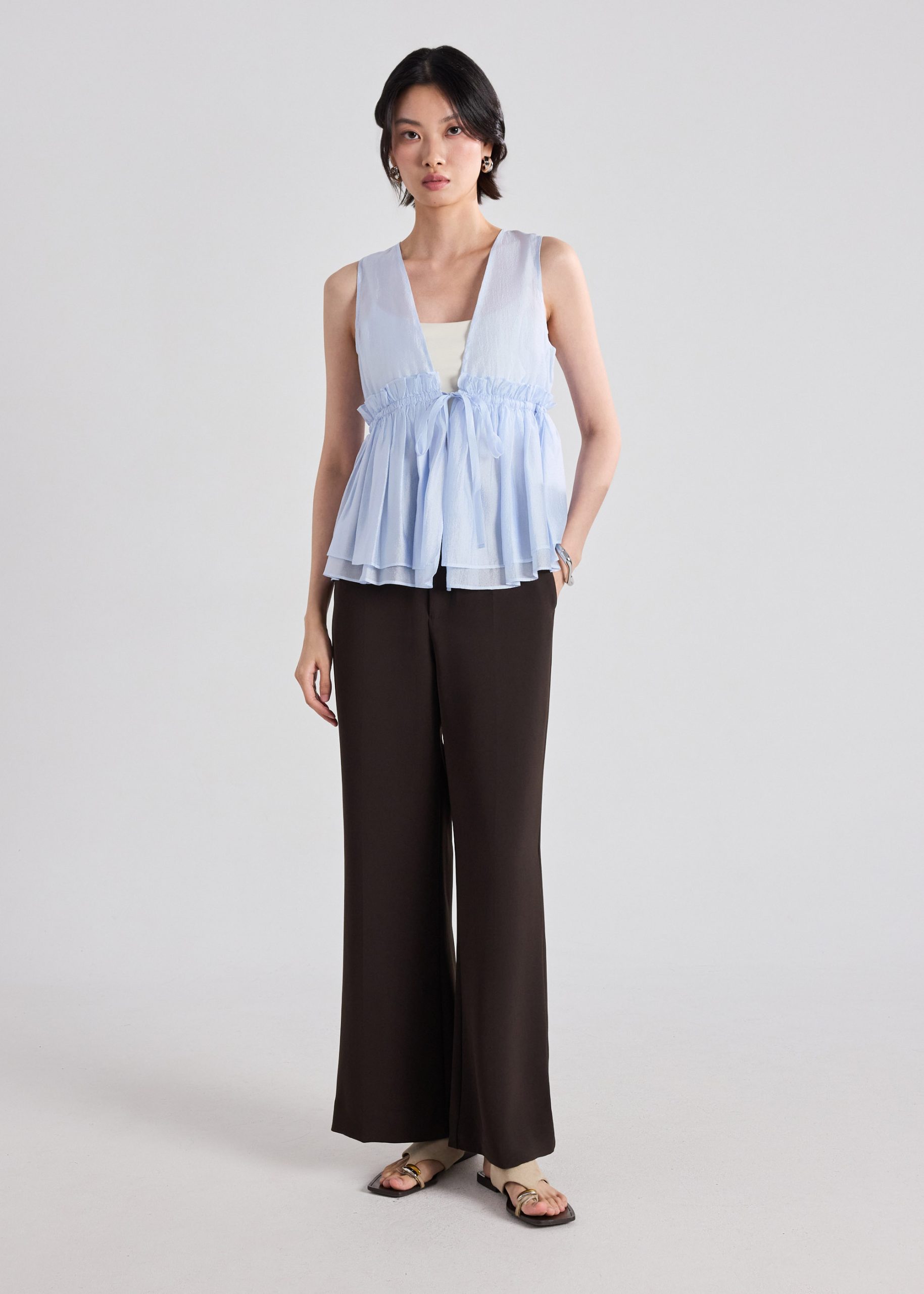 Georgette Peplum Top - Image 8