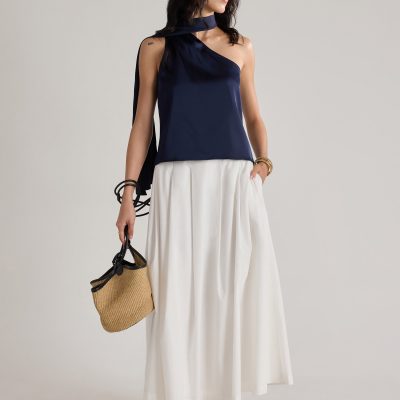 Kana Multi-way Front Sash Satin Top