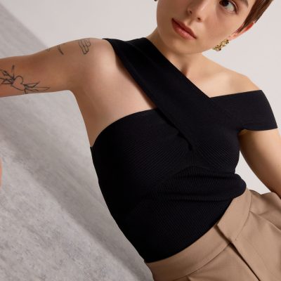Aditi Multi-way Cross Over Knit Top