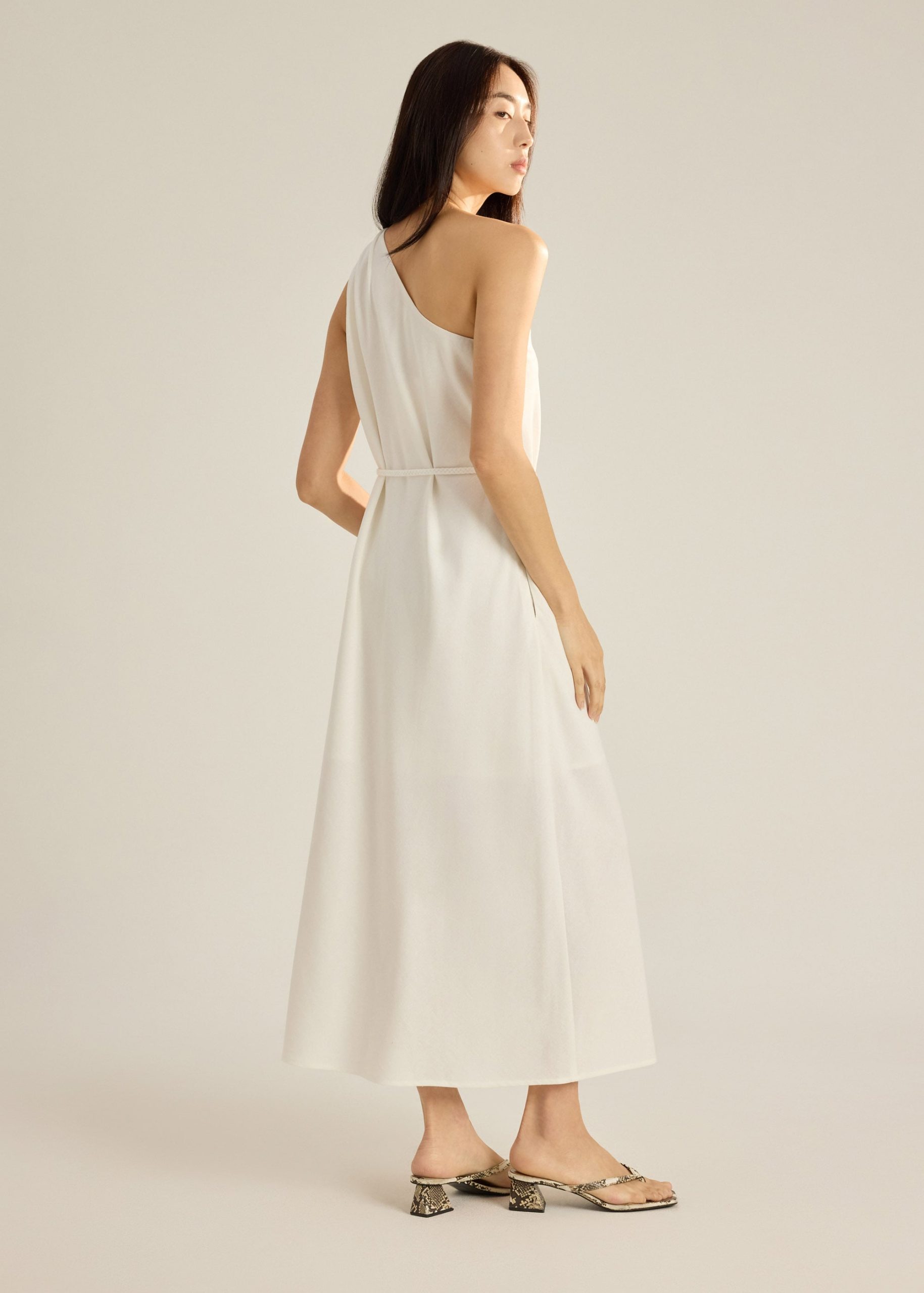 Toga Maxi Dress With Sash Tie - Image 5