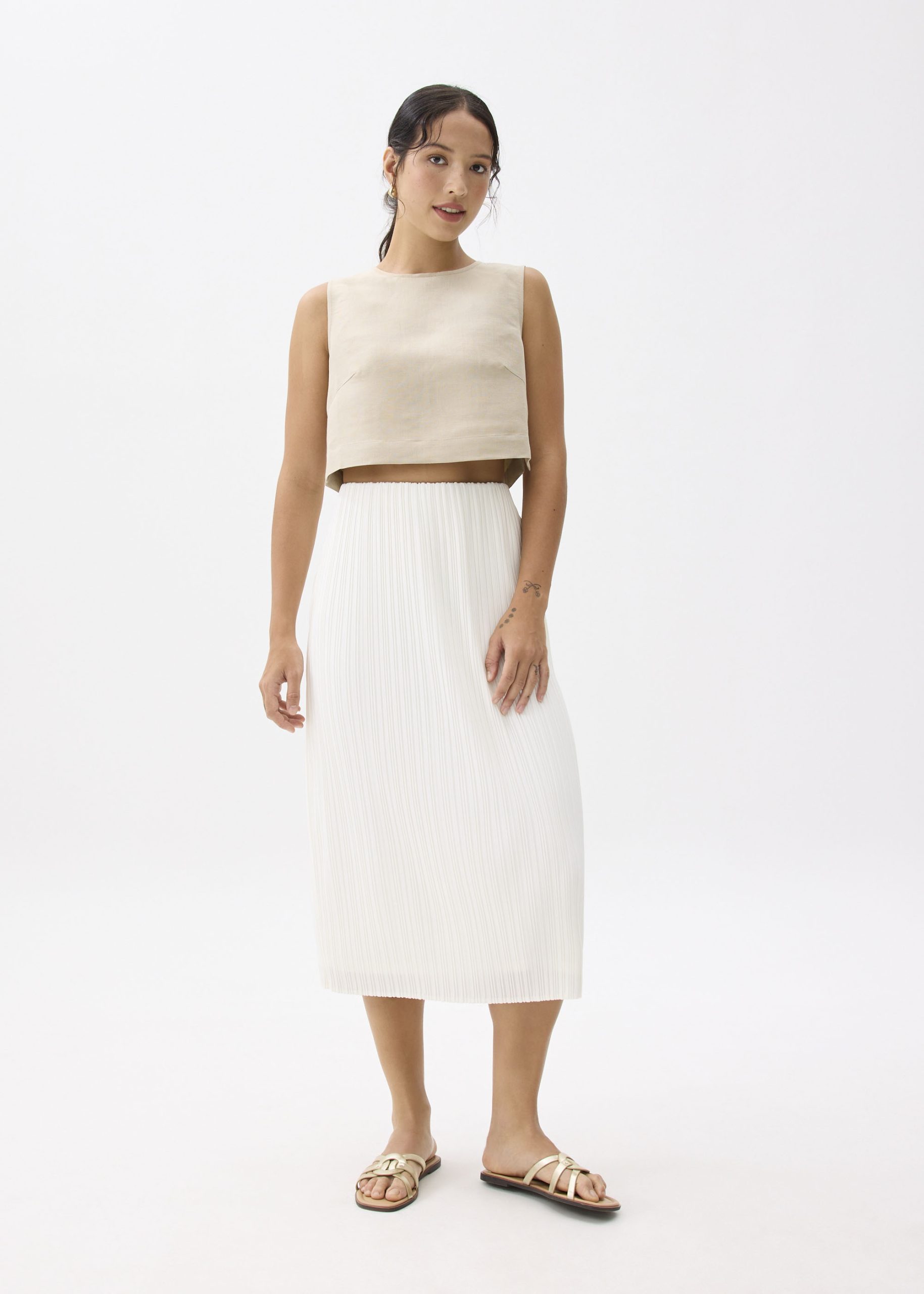 Gym Pleated Column Midi Skirt - Image 15