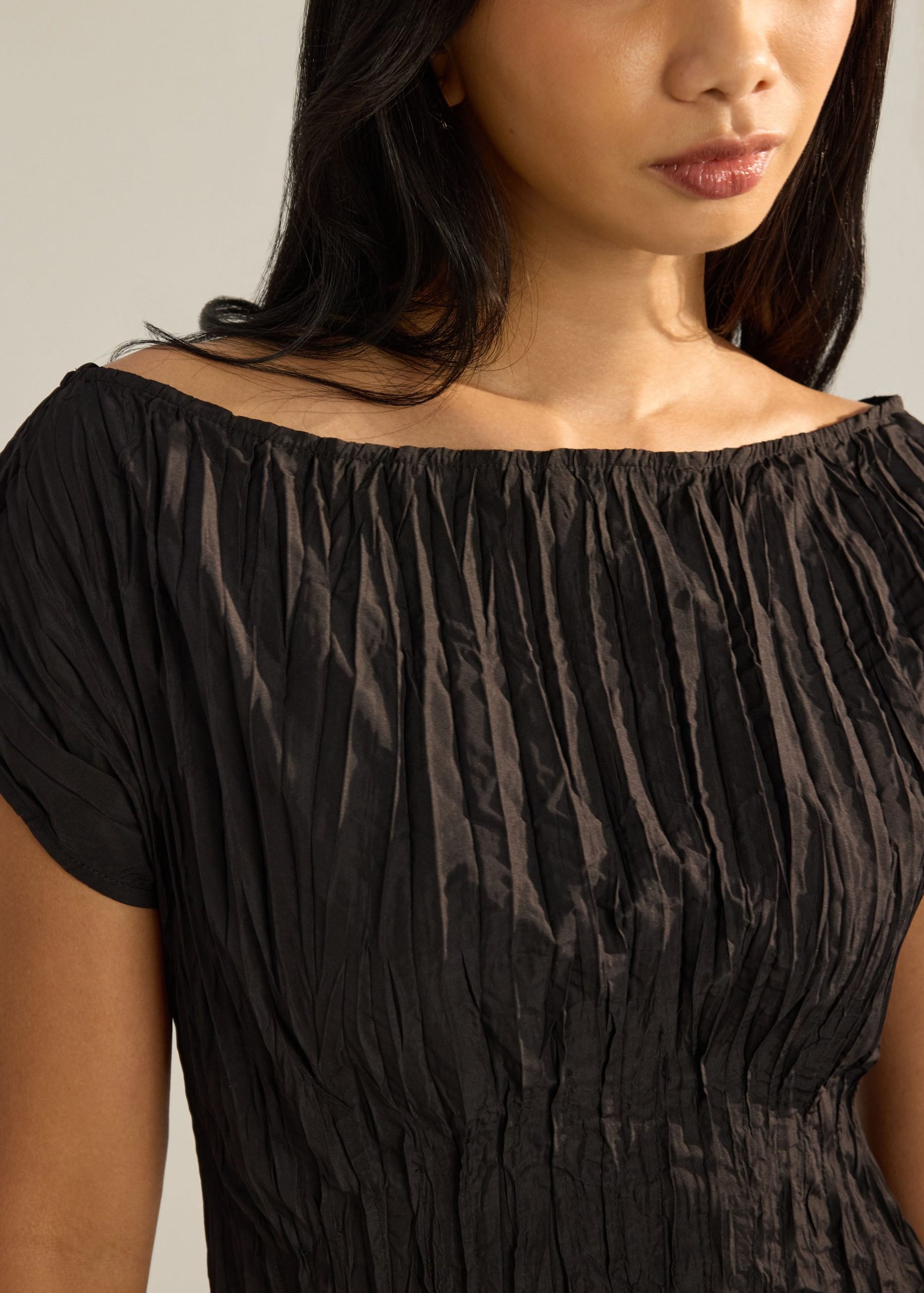 Cleo Multi-way Crinkled Pleats Dress - Image 4