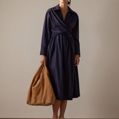 Rama RuchedReady® Poplin Fit & Flare Dress