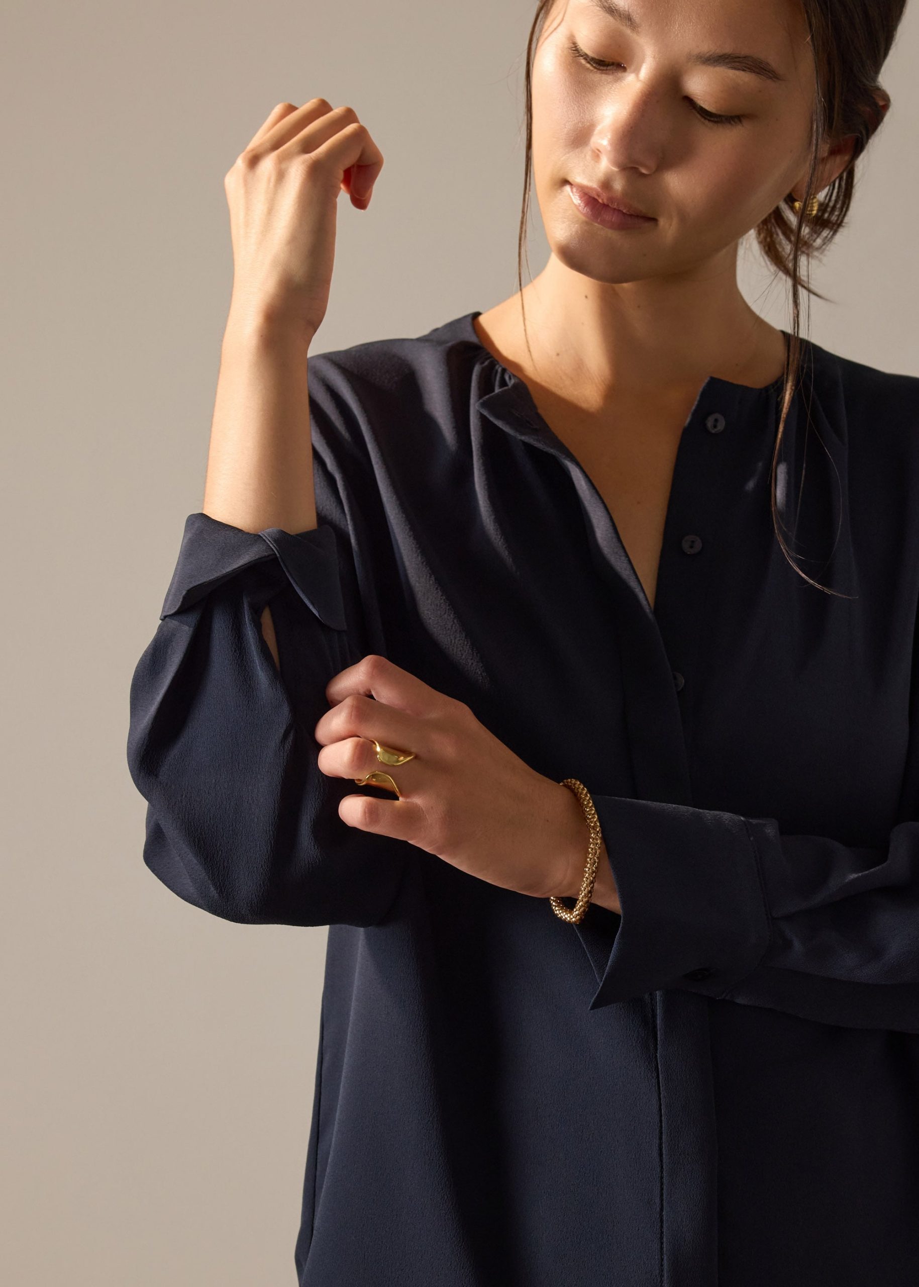 Kriti RuchedReady® Crepe Satin Blouse - Image 10