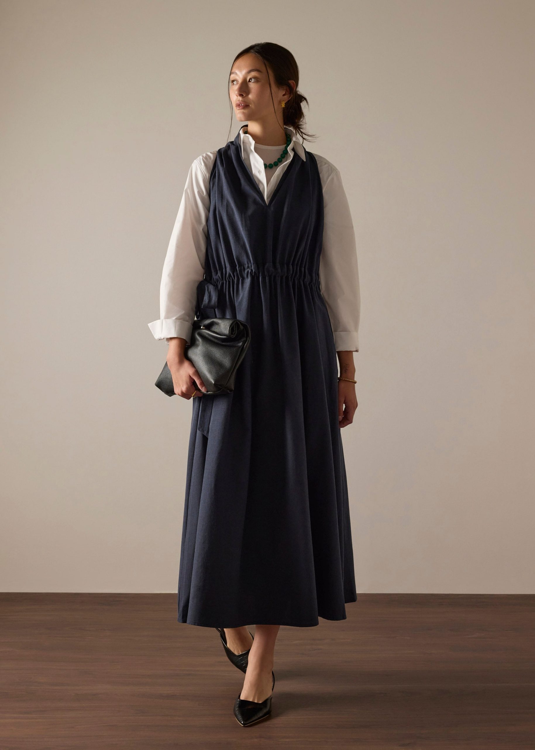 Fit & Flare Dress With Sash Tie - Image 6