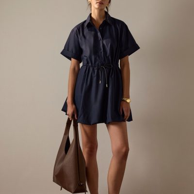 Fit & Flare Mini Dress With Belt
