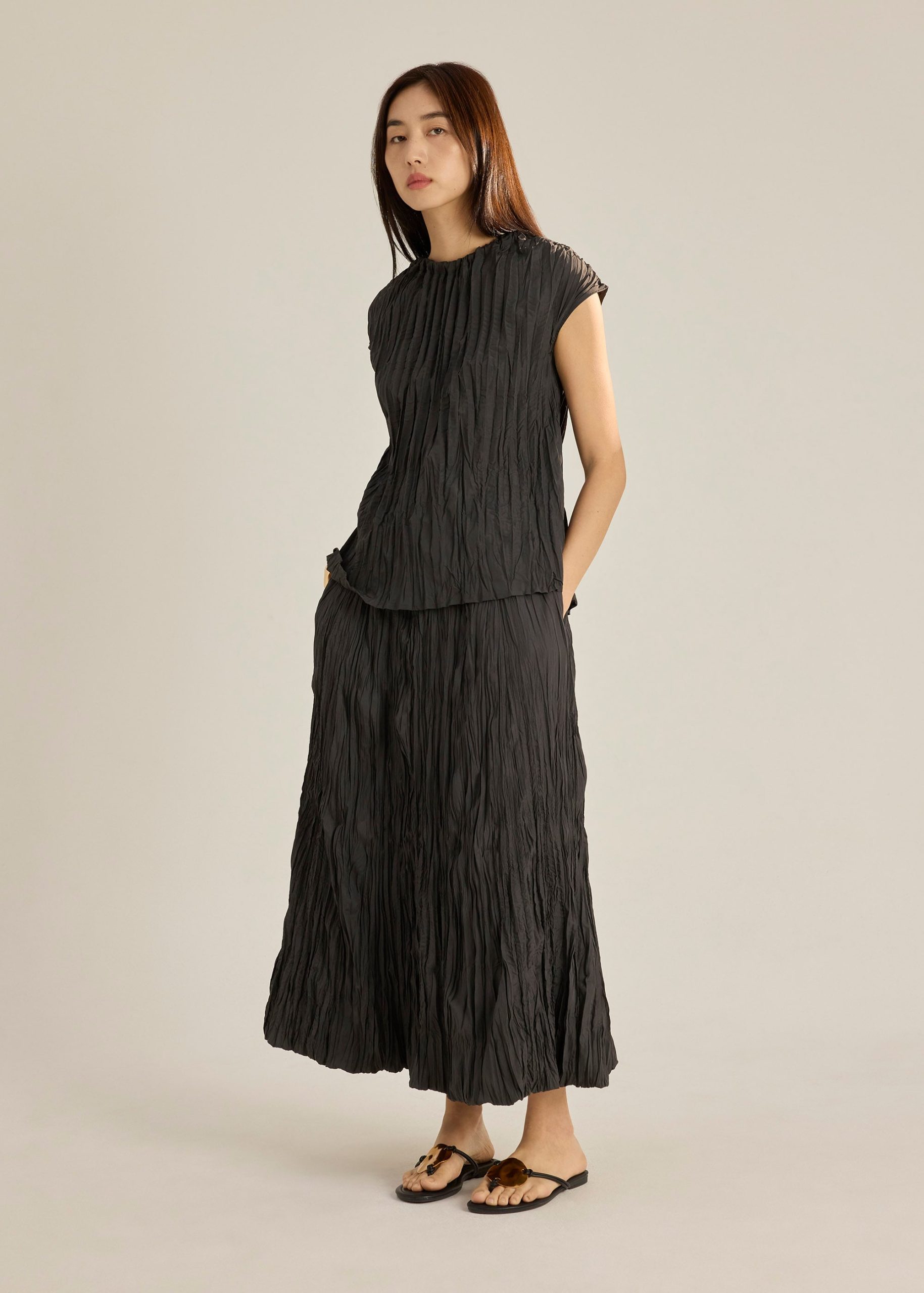 Sena Multi-way Crinkled Pleats Top - Image 3