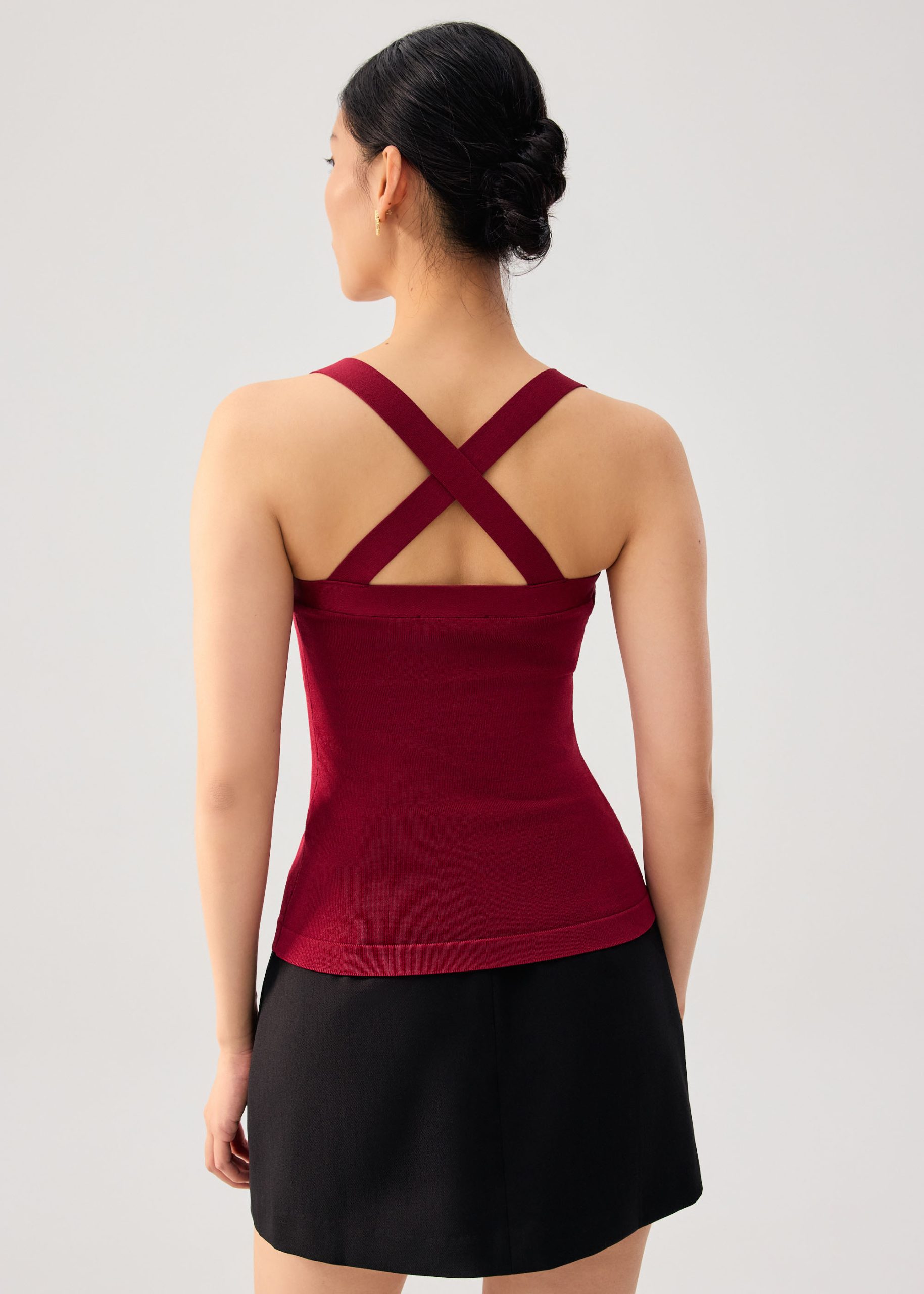 Tola Knit Cross Back Tank Top - Image 28