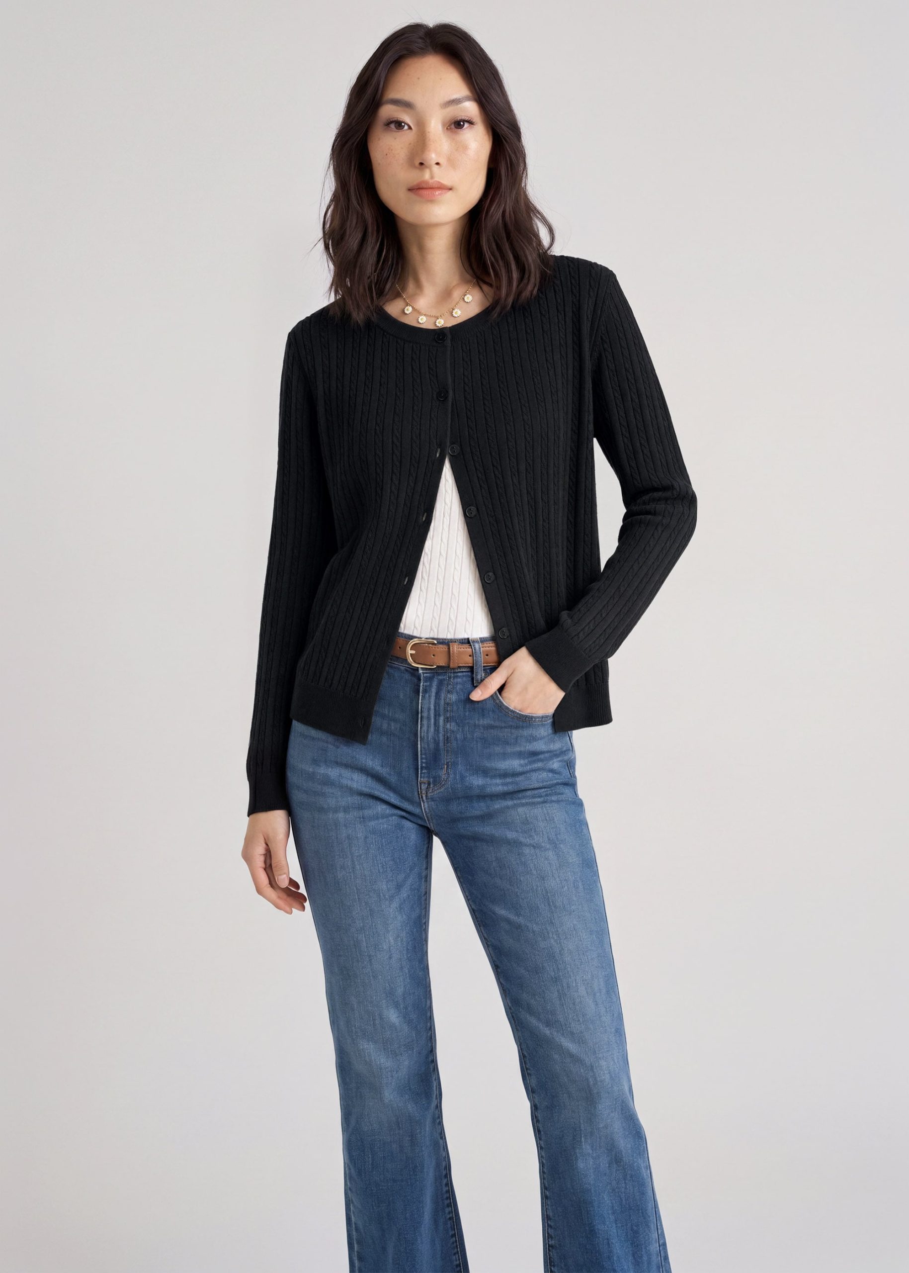 Cable Knit Cardigan - Image 3