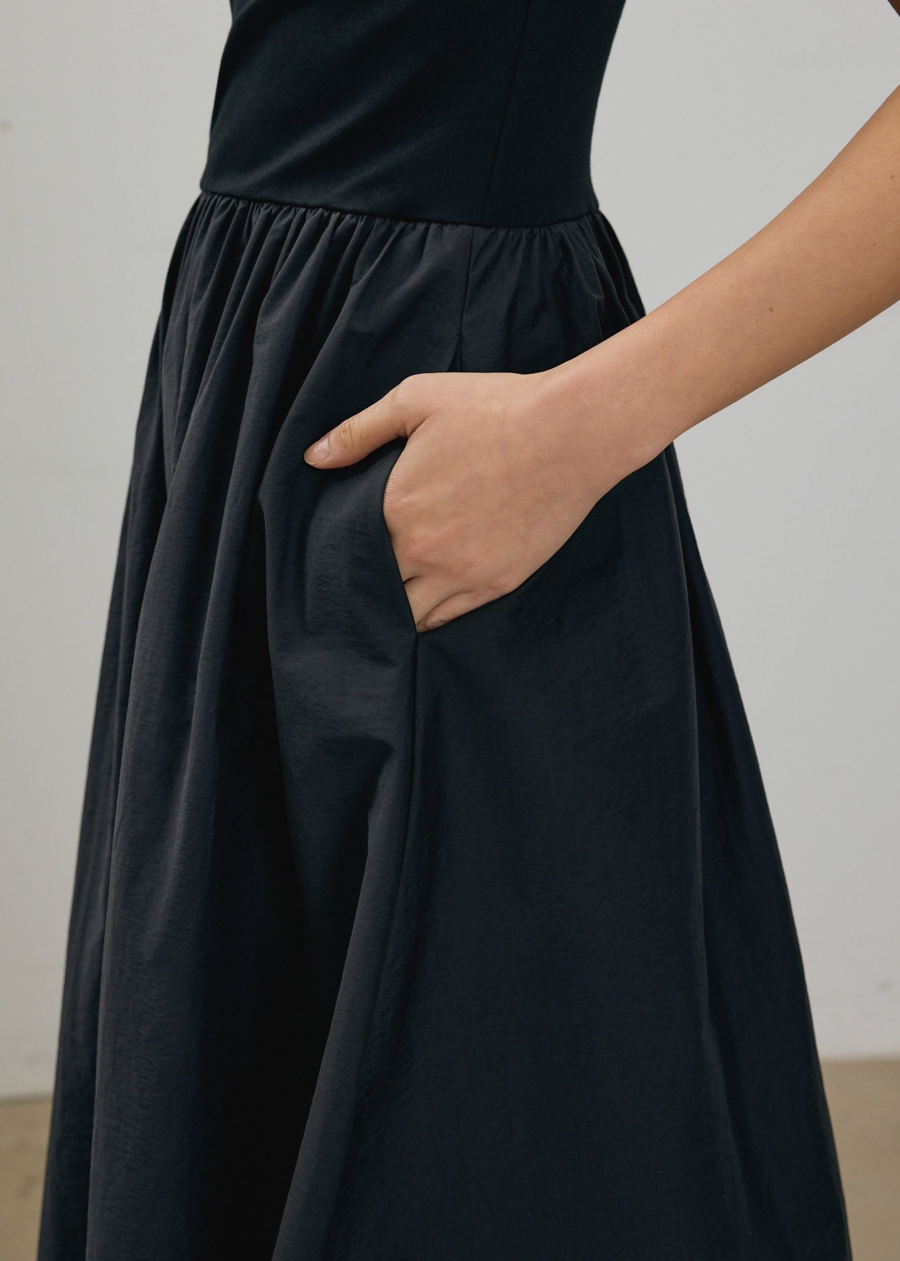 Round Neck Fit & Flare Midaxi Dress - Image 5