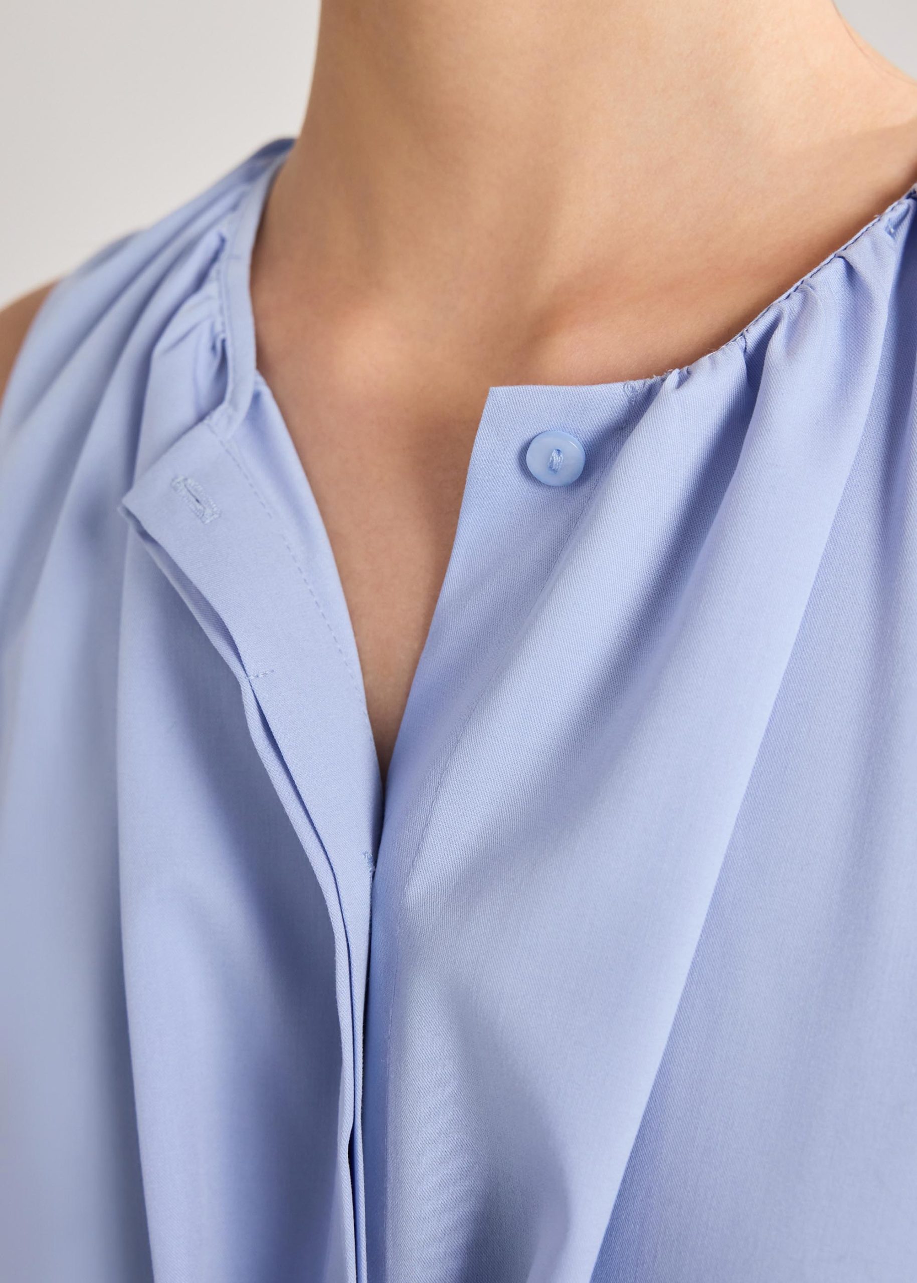 Poplin Ruched Dress - Image 11