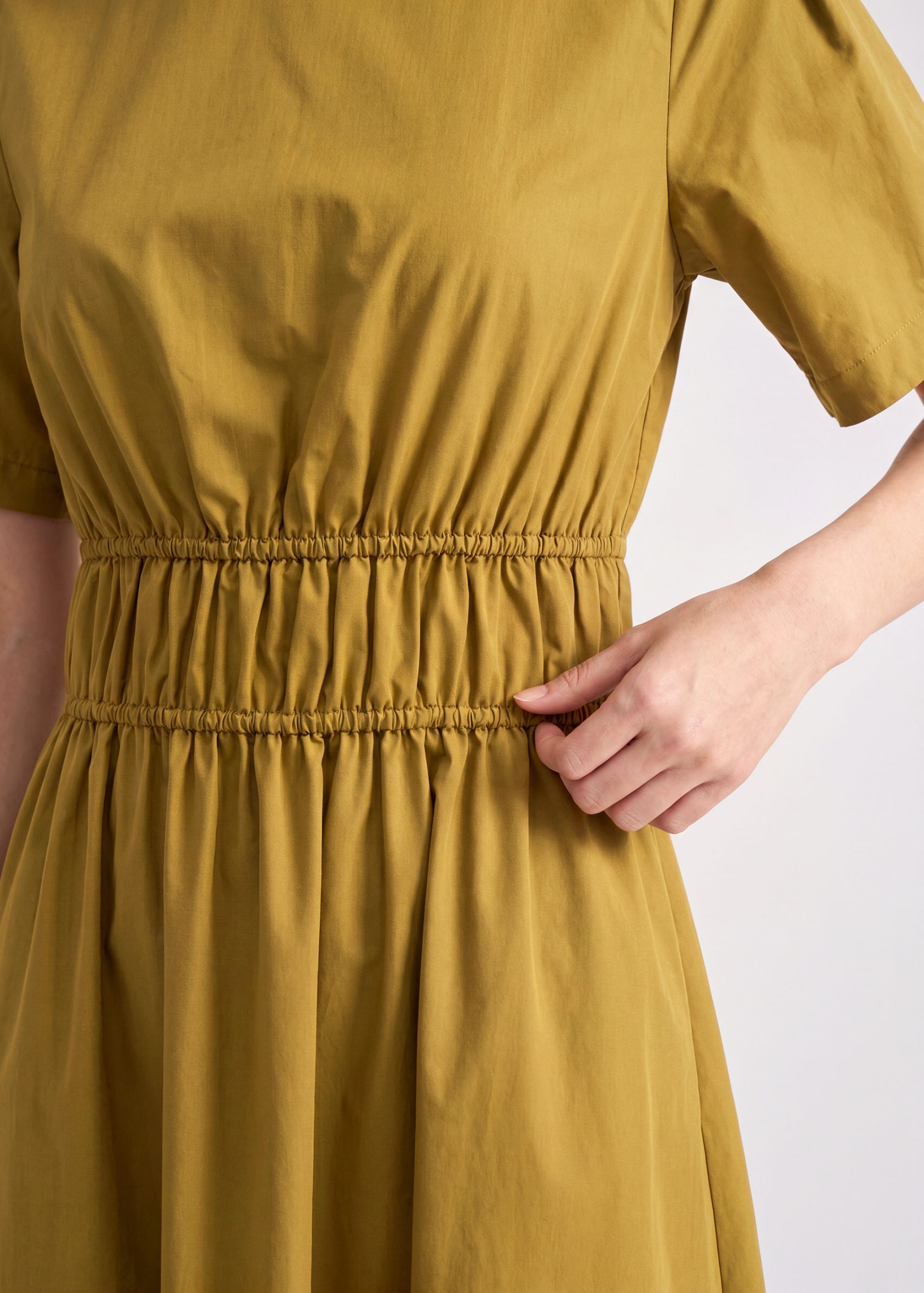 Poplin Flare Sleeve Dress - Image 4