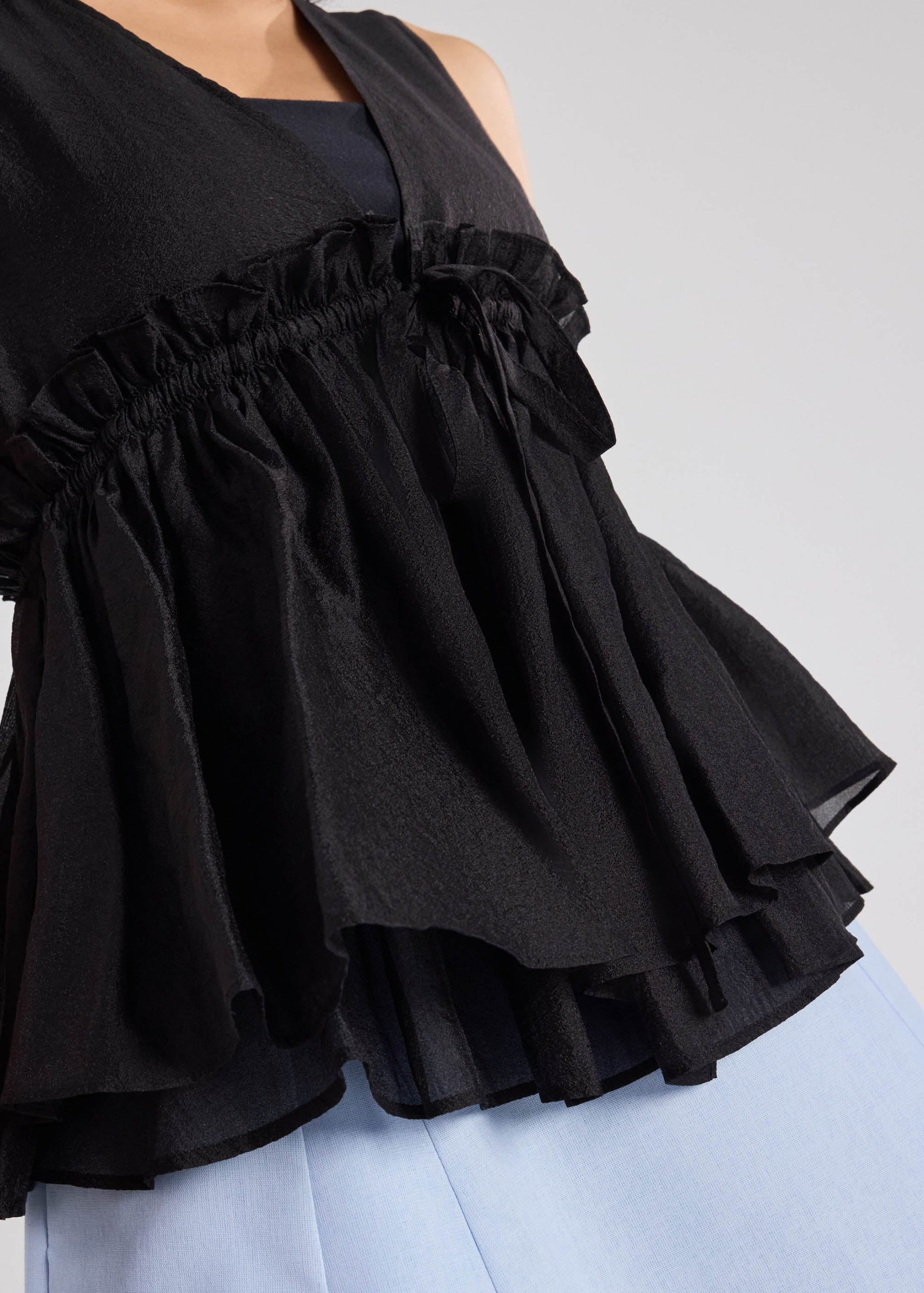 Georgette Peplum Top - Image 6