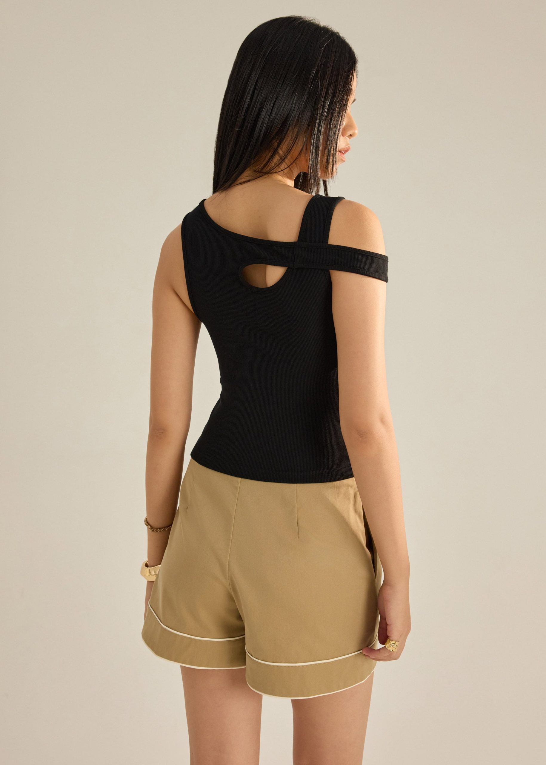 Jersey Asymmetric Cut Out Tank - Image 6