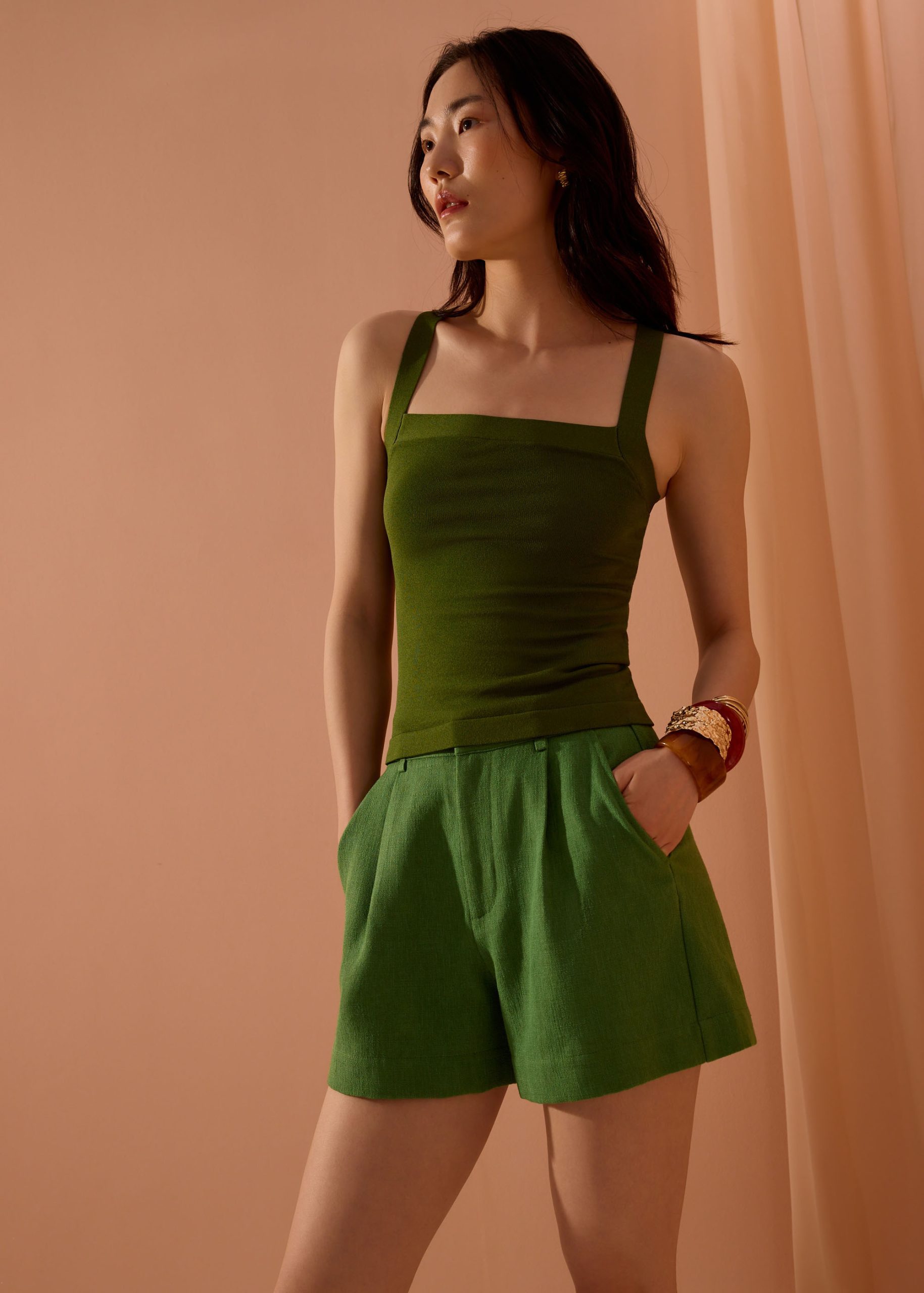 Frankie Textured Classic Bermuda Shorts - Image 18
