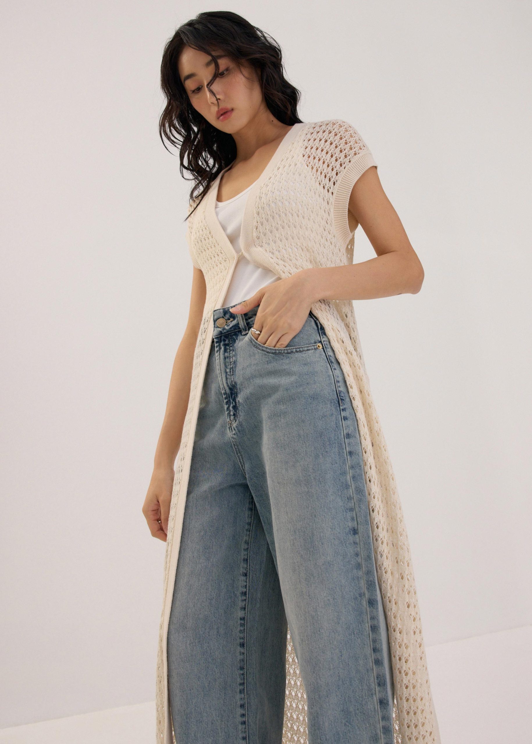 Openwork Knit Multi-way Midaxi Dress - Image 3