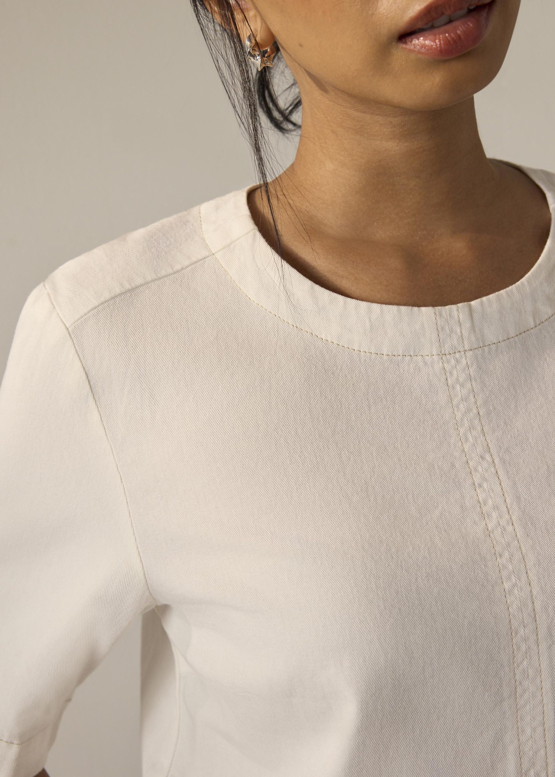 Denim Boxy Shell Top - Image 3