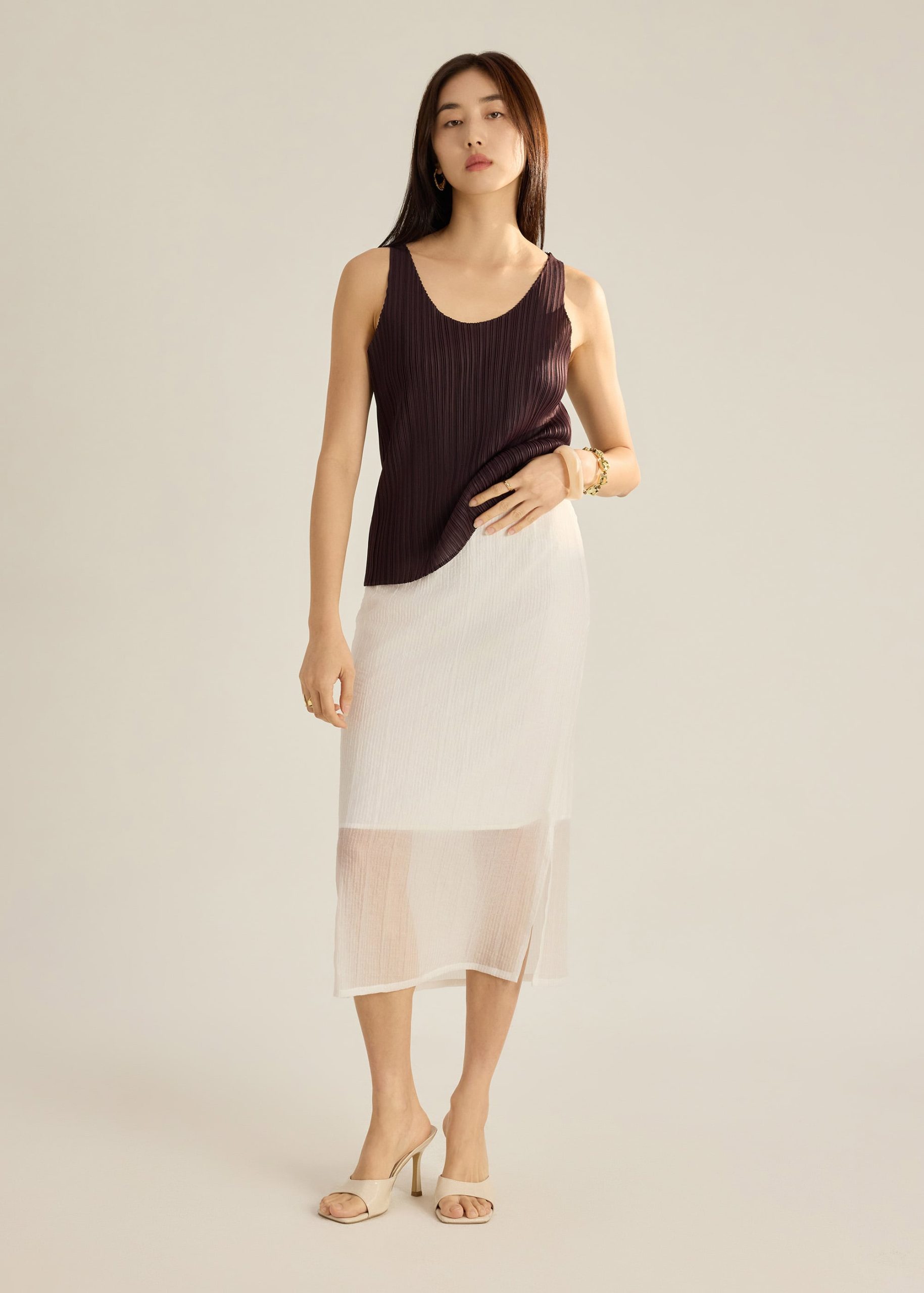 Sora Multi-way Plissé Tank - Image 19