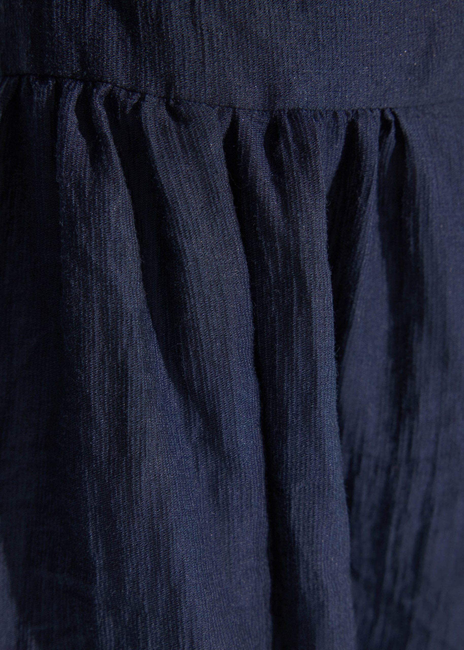 Textured Lyocell Peplum Blouse - Image 7