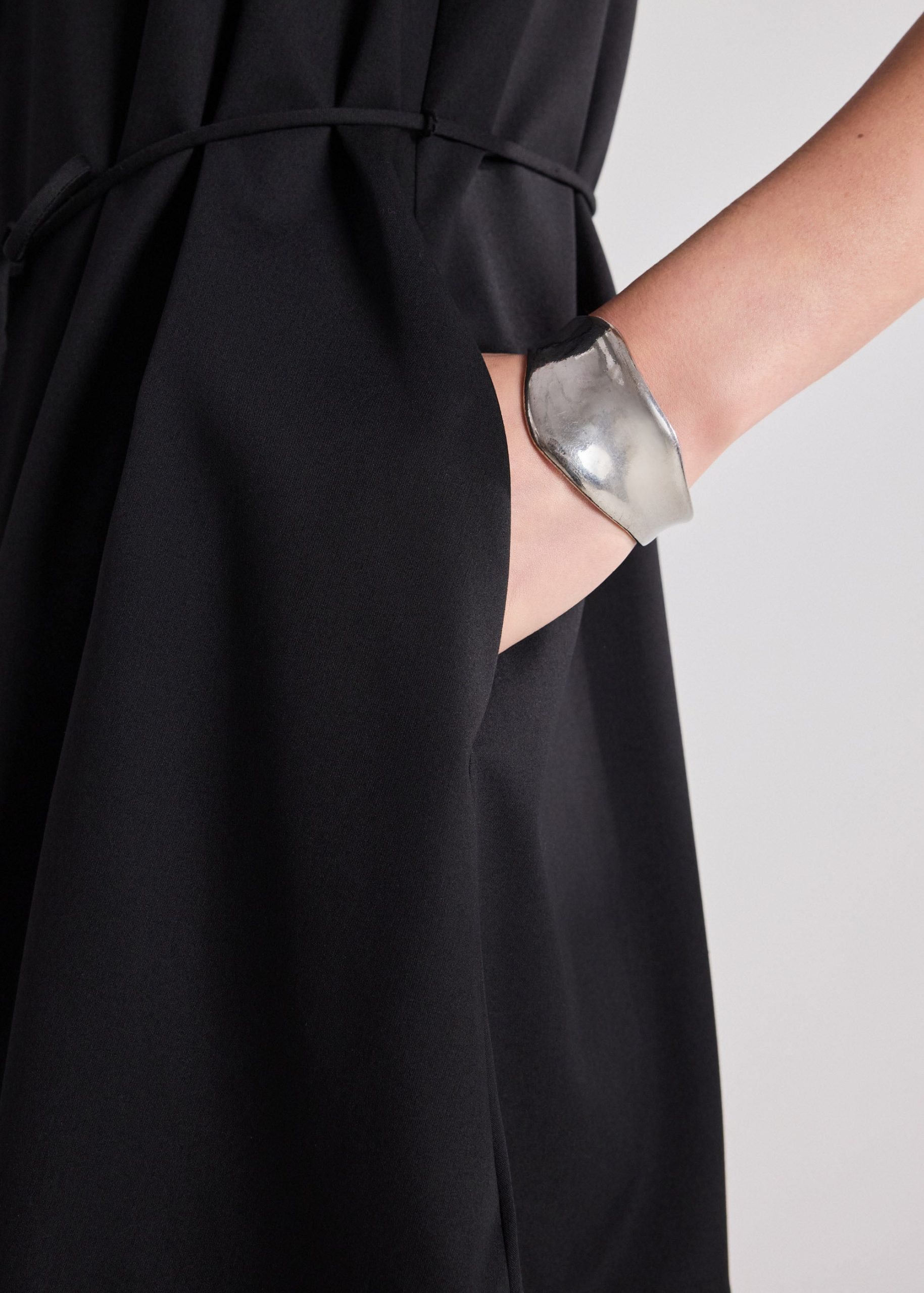 Poplin Ruched Dress - Image 4