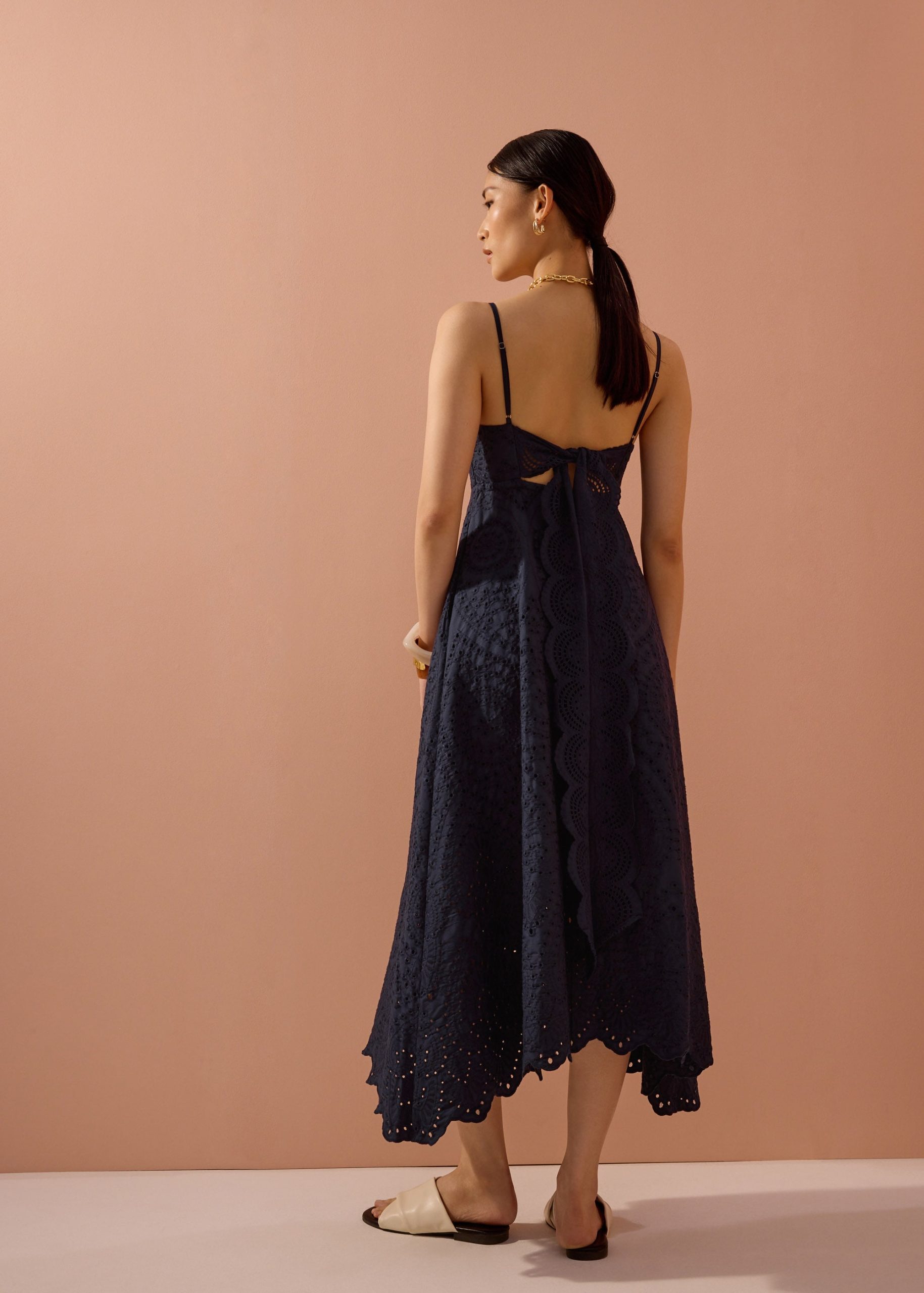 BraFree by LB Fit & Flare Dress in Soft Breeze Broderie - Image 11