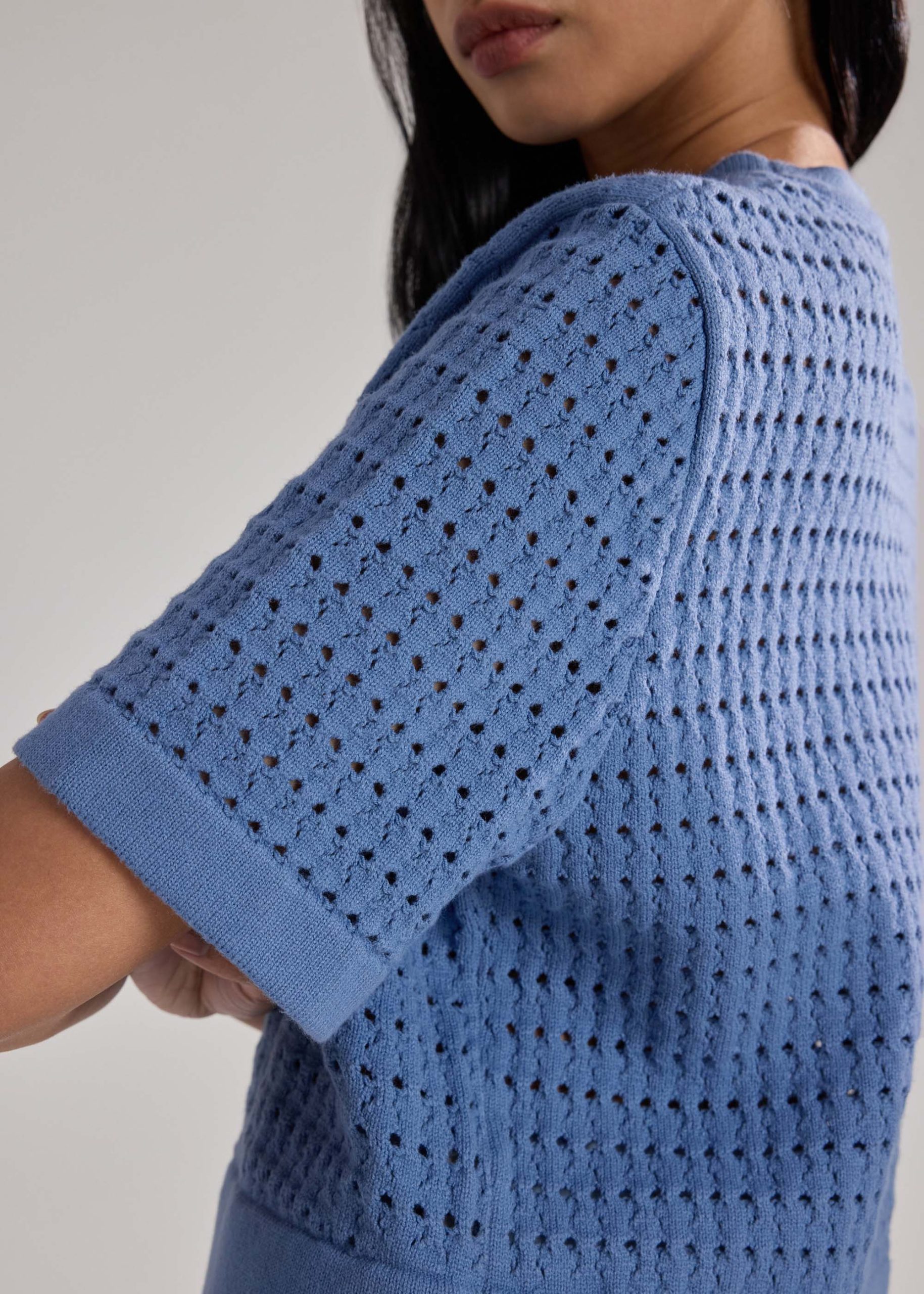 Openwork Knit Boxy Top - Image 9